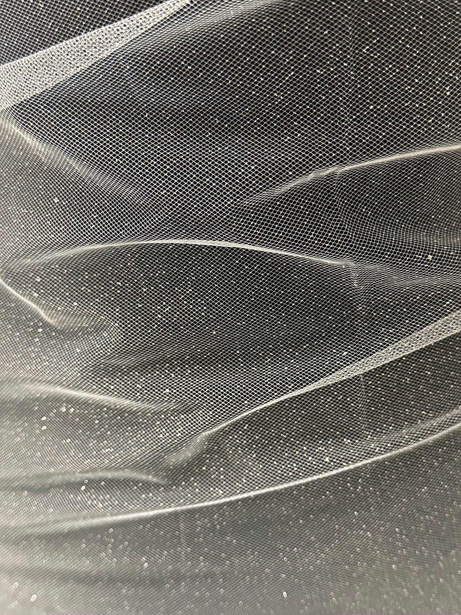 Tulle pailleté ivoire - Guirlandes