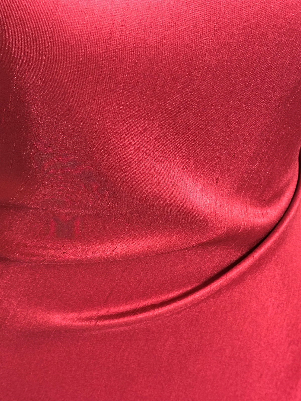 Dupion en satin de polyester rubis - Clarté