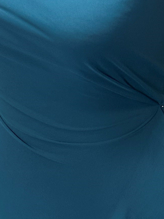 Mousseline de Polyester Bleu Sarcelle - Benevolence