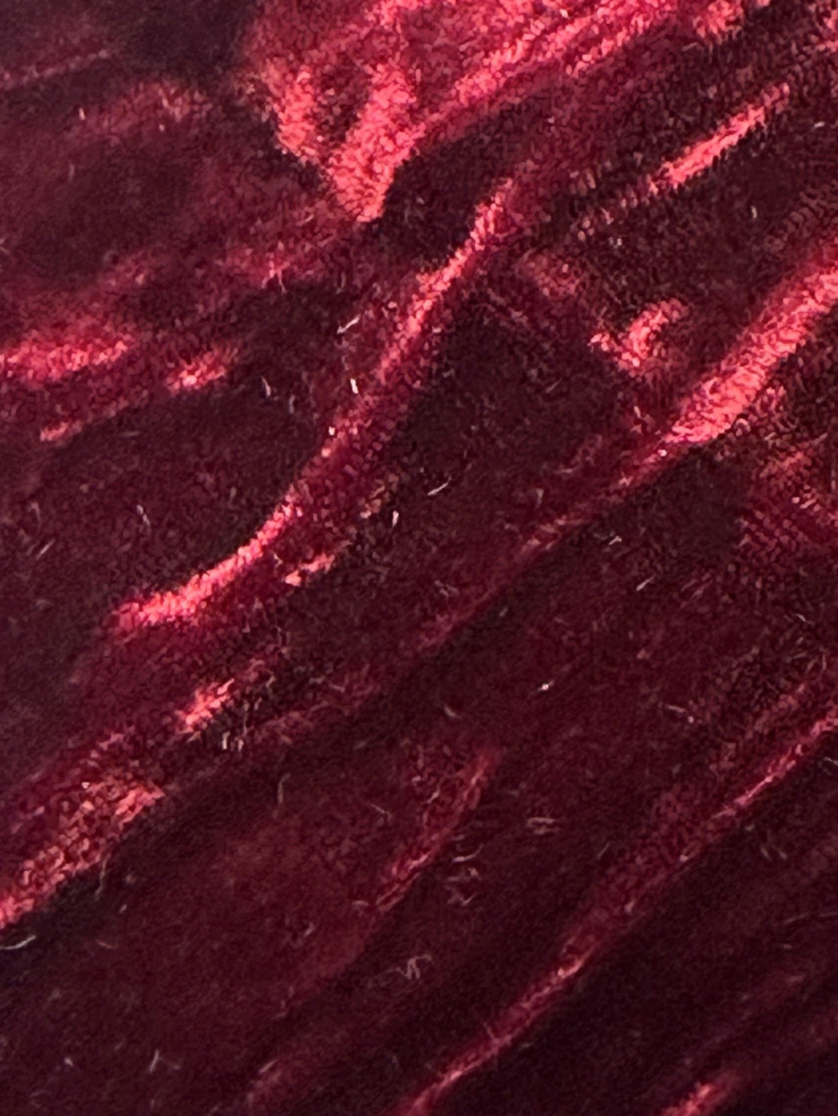 Velours de soie bordeaux - Ruffle