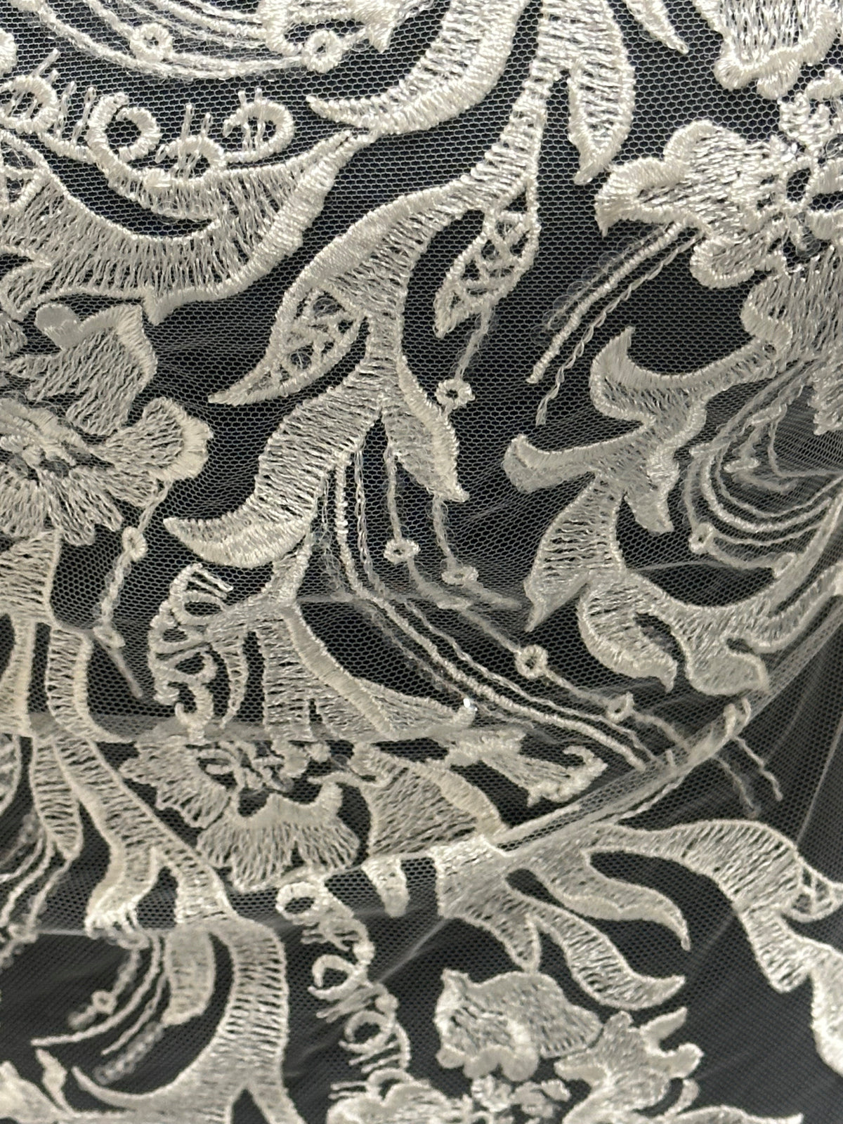 Dentelle Broderie Ivoire - Abrielle