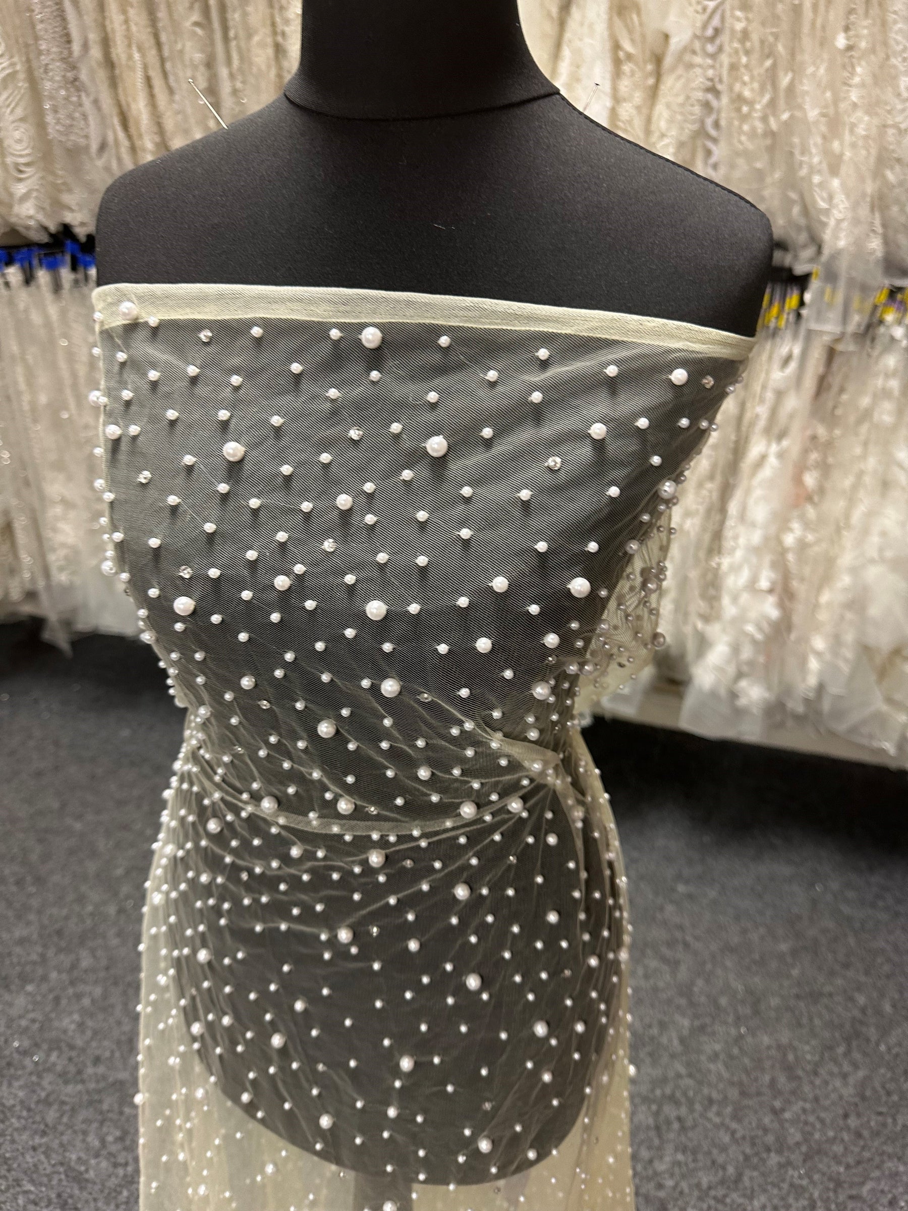 Tulle Perlé Champagne - Maki