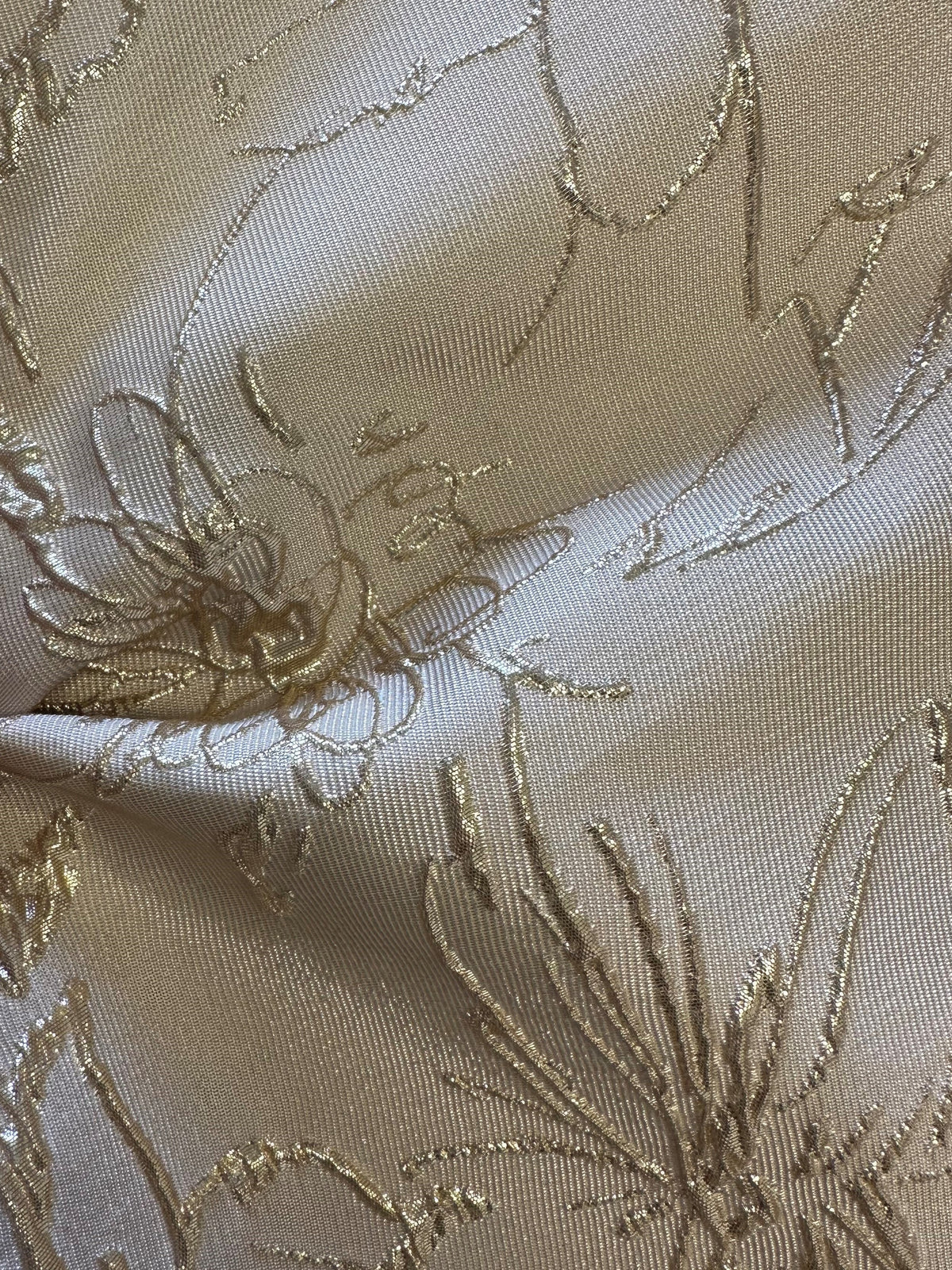 Brocart Jacquard Champagne - Calamité