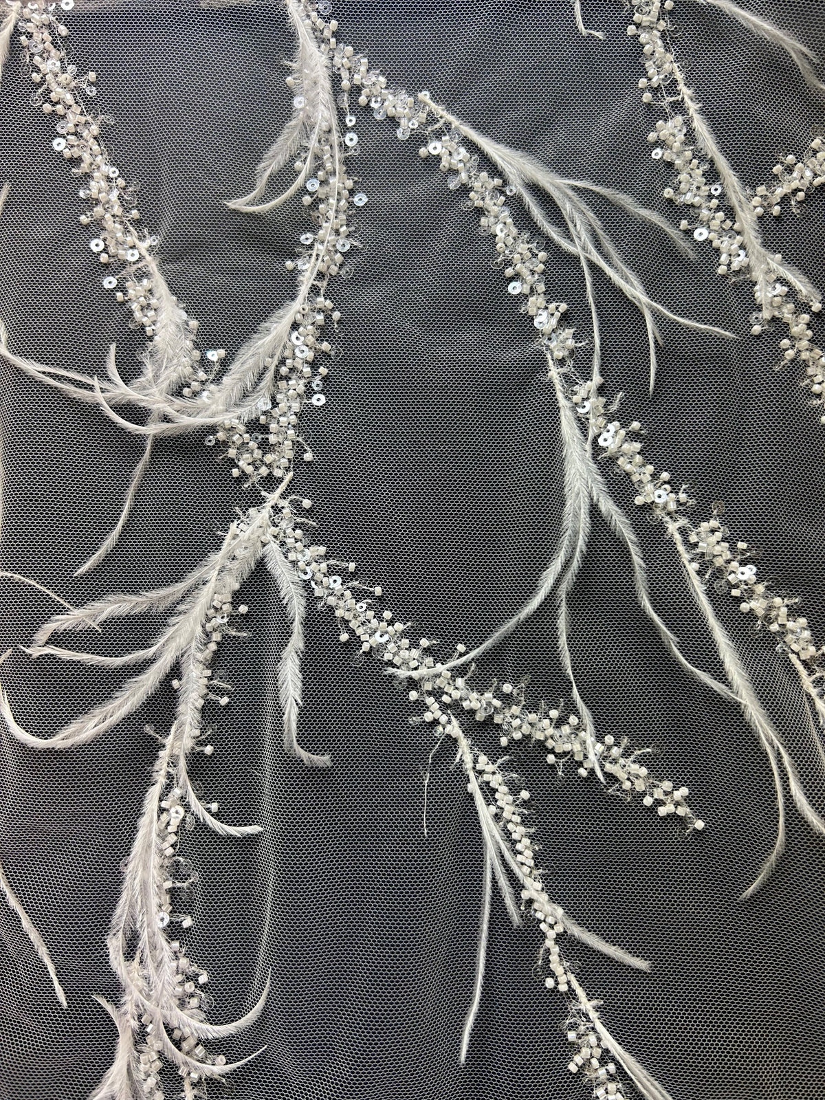 Dentelle Plume Ivoire - Chandler