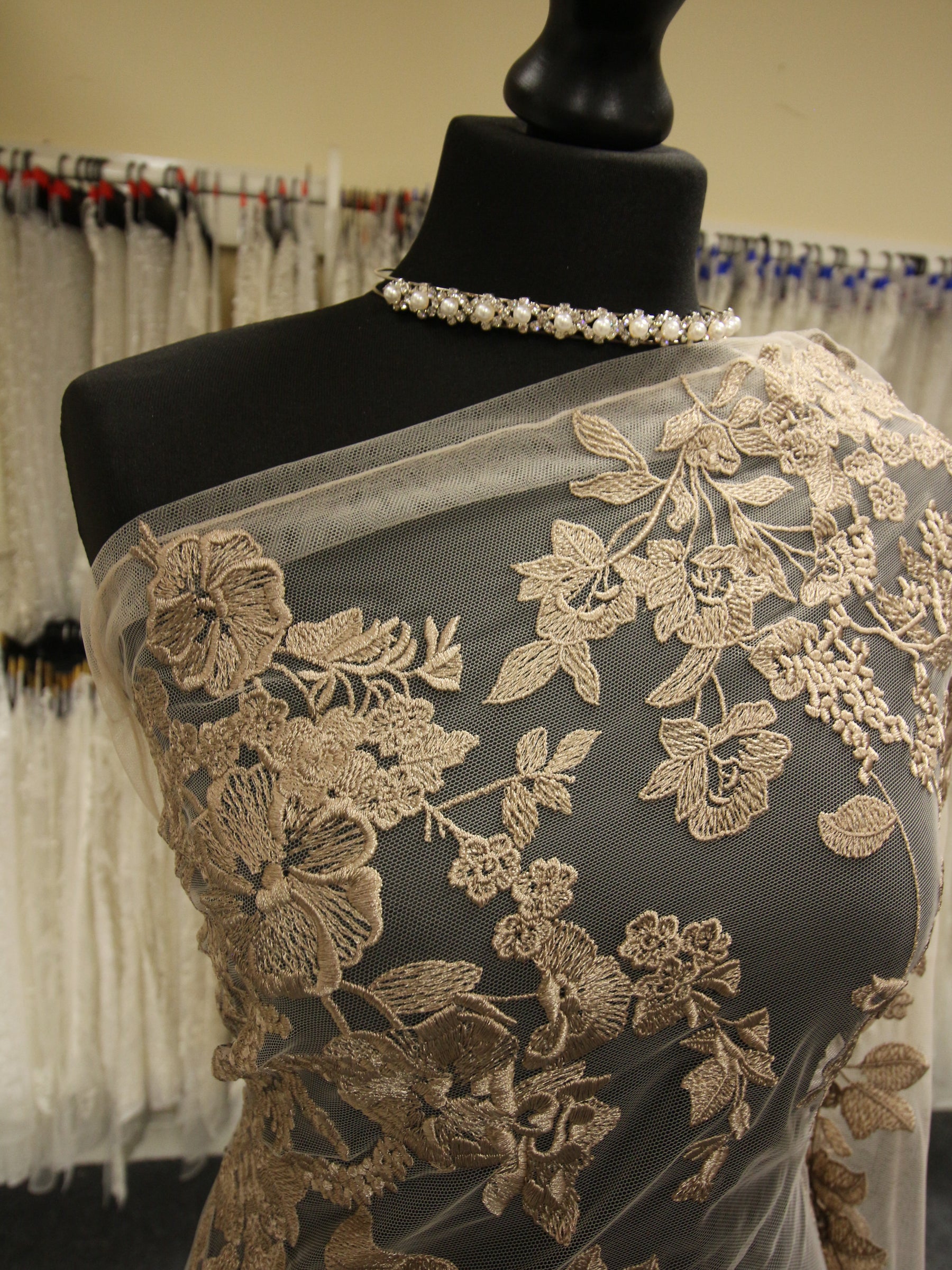Dentelle Broderie Café - Garbo