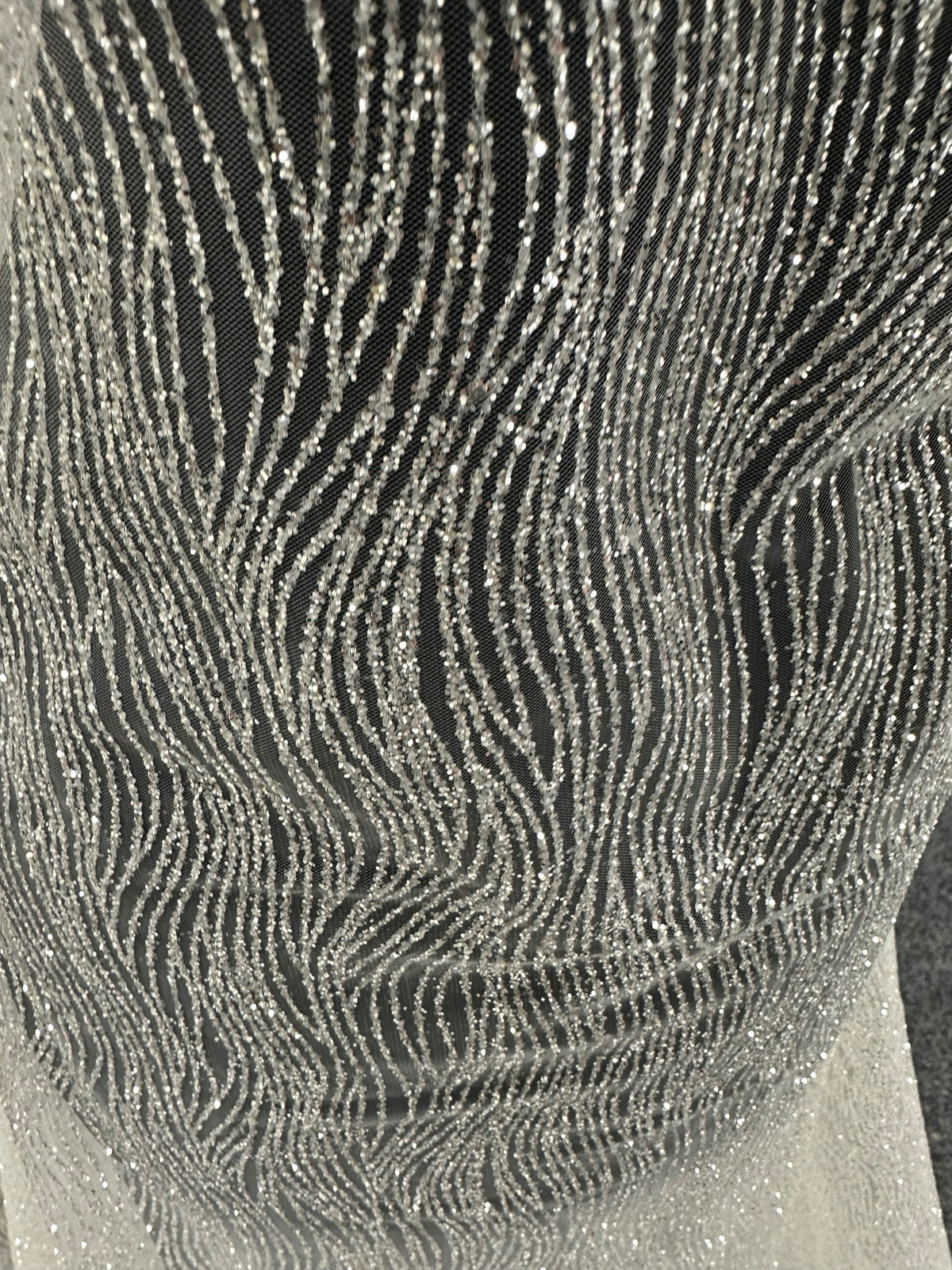 Tulle pailleté ivoire - Fascination