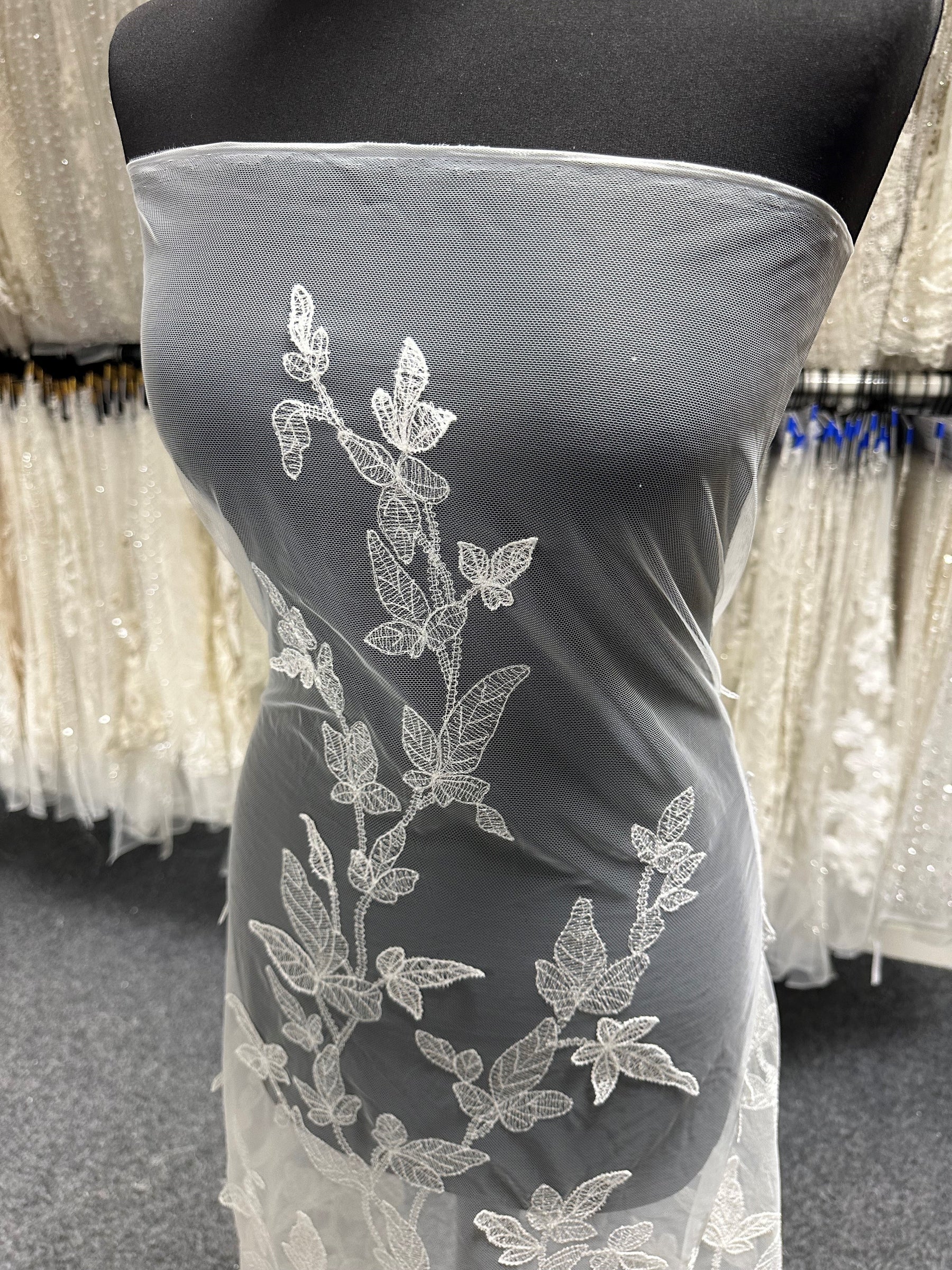Dentelle Brodée Ivoire - Alhambra