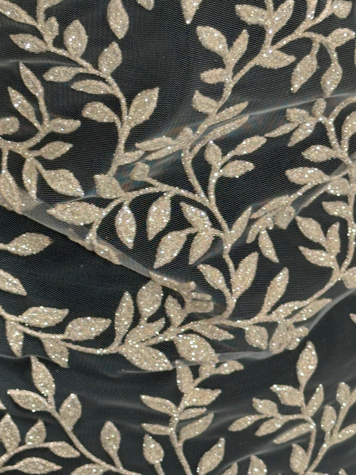 Dentelle pailletée nude - Simeon