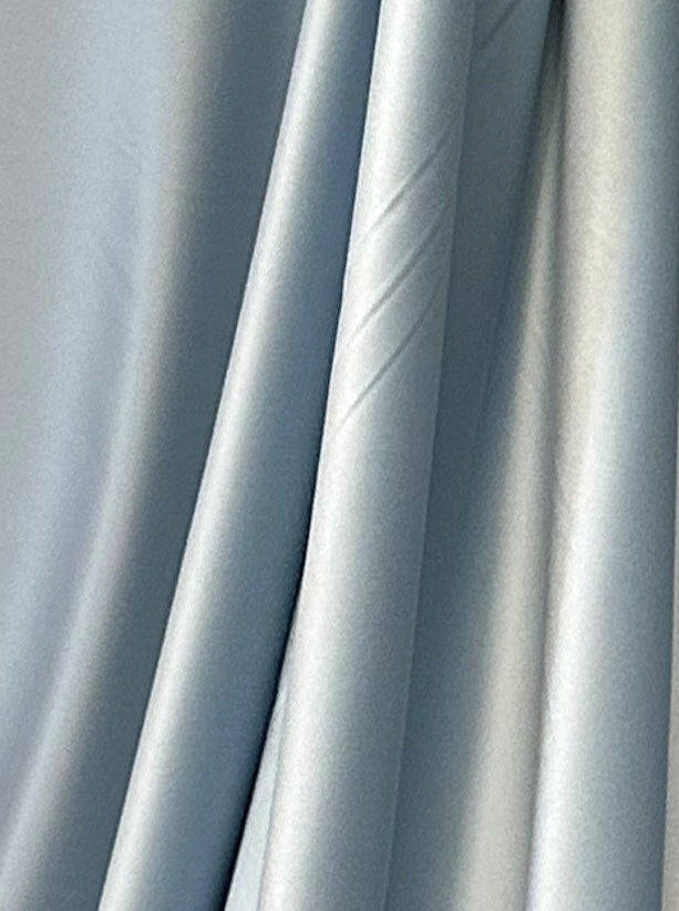 Satin de polyester bleu canard - Trust