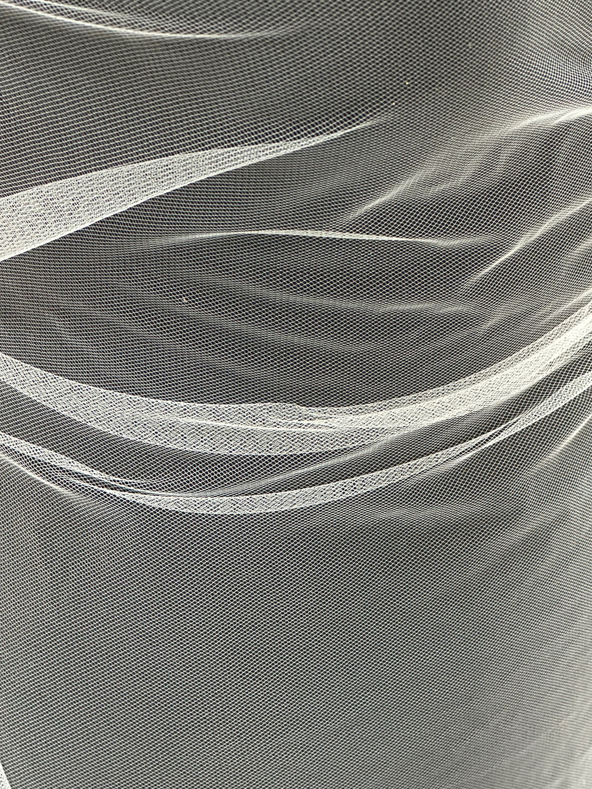 Voile de mariée en tulle blanc diamant – Romance