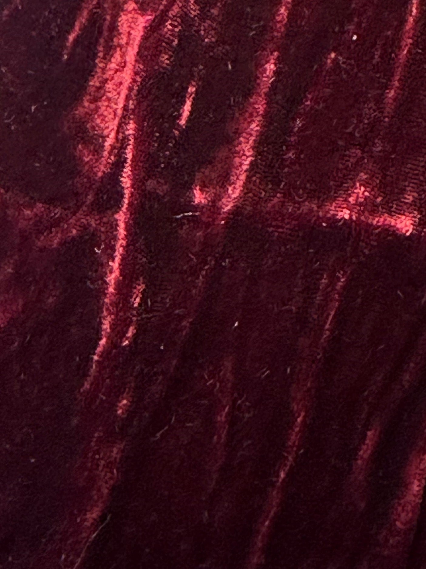 Velours de soie bordeaux - Ruffle
