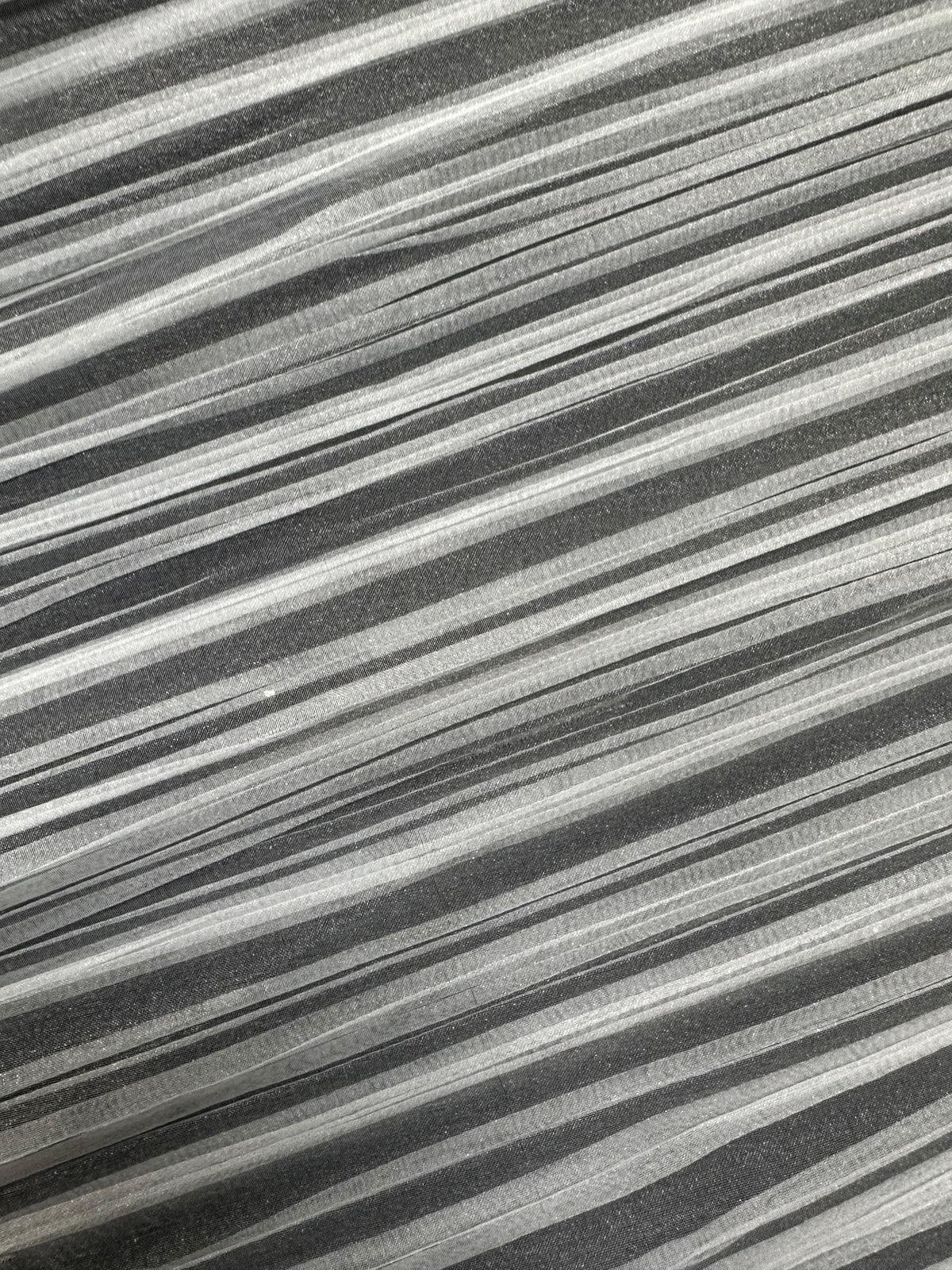 Organza de polyester plissé blanc - Flirt