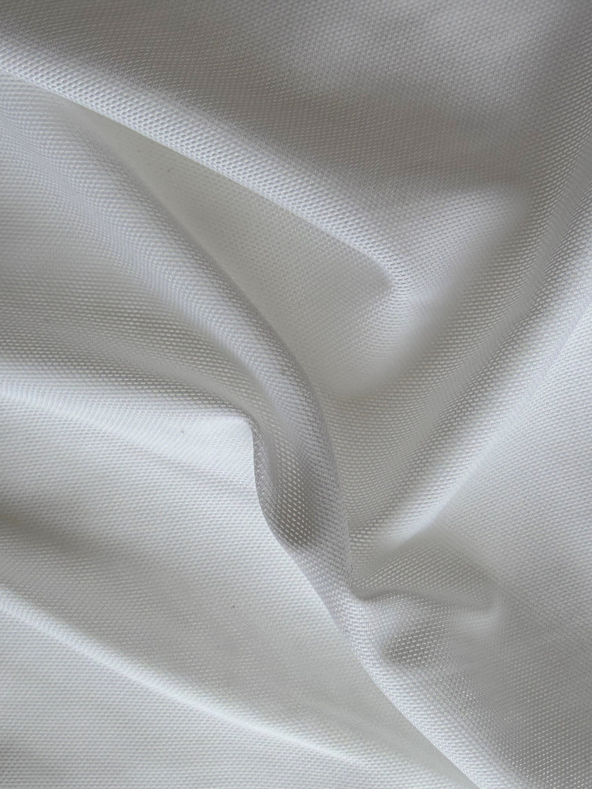 Tulle Rigide Blanc Soie - Ceinture d'Ajustement