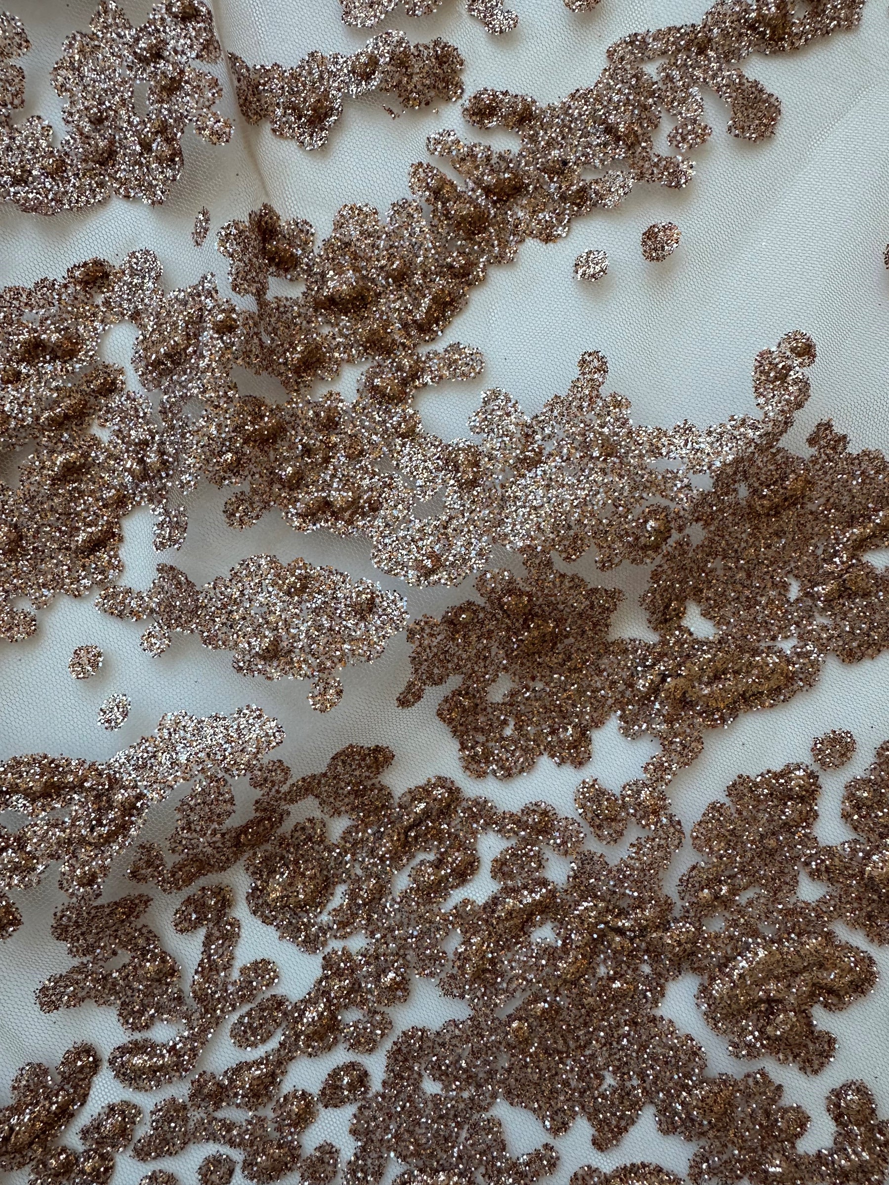 Tulle pailleté bronze - Colby