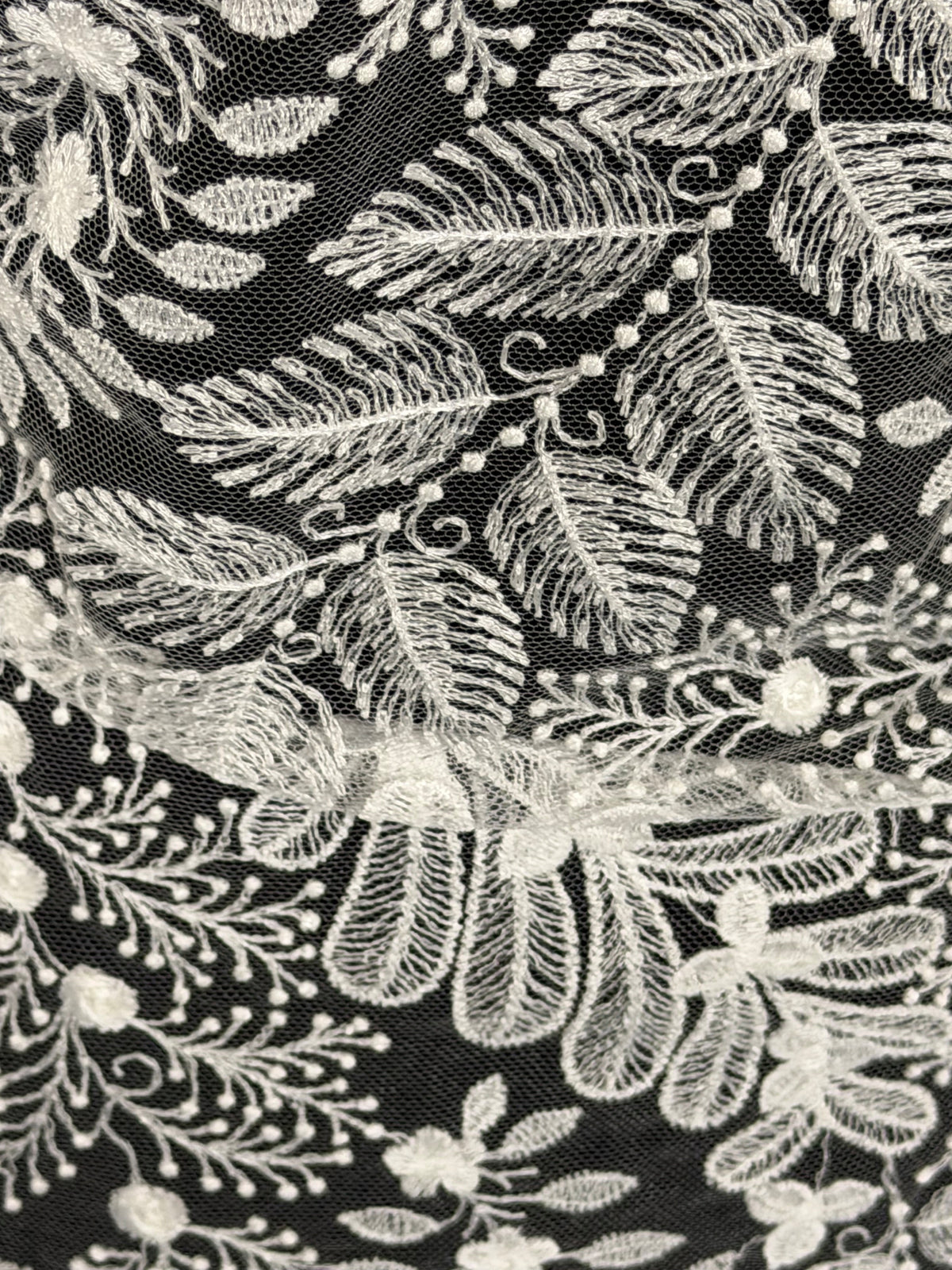 Dentelle brodée ivoire – Indispensable