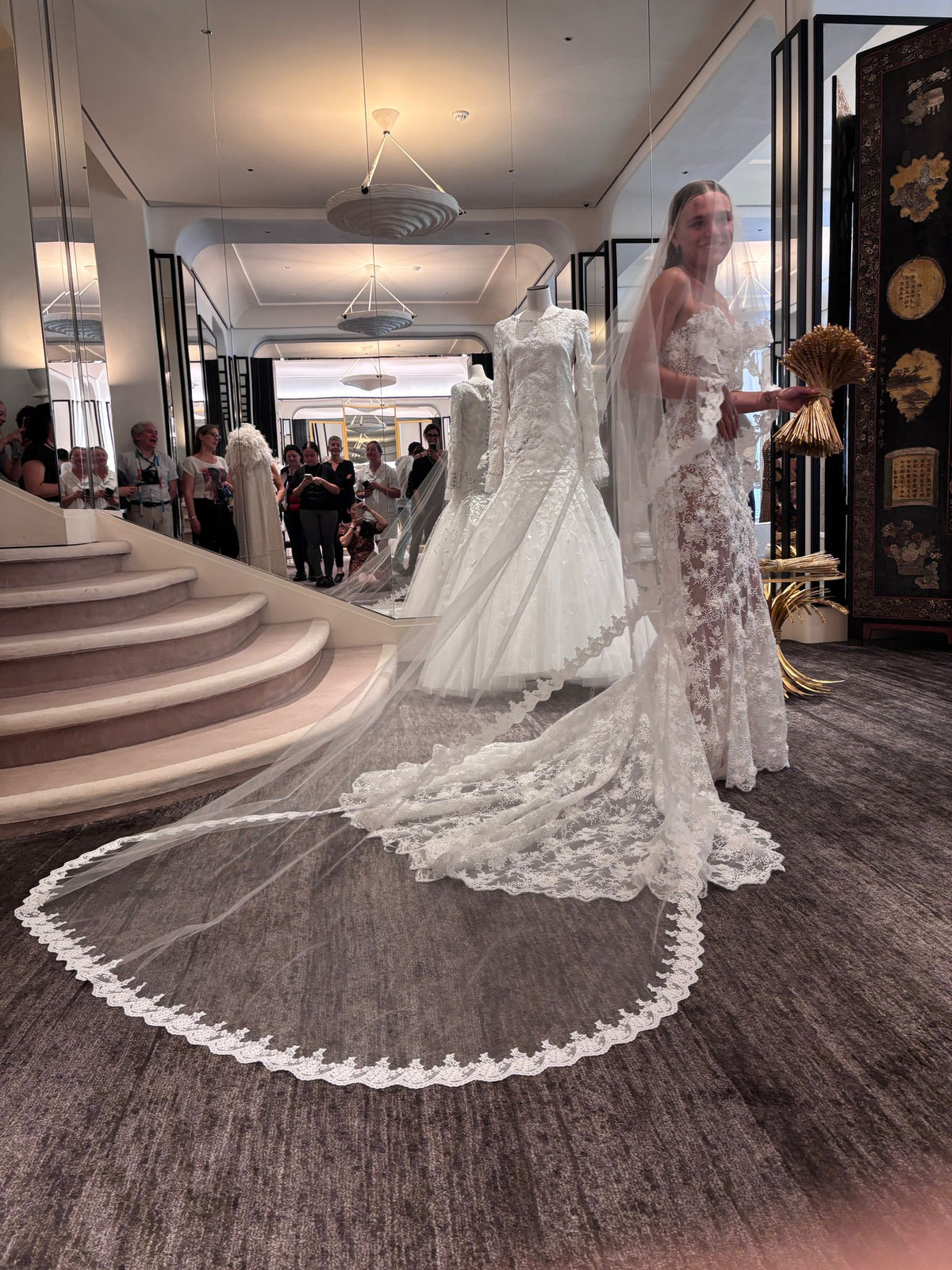 Dentelle Perlée Ivoire - Camille