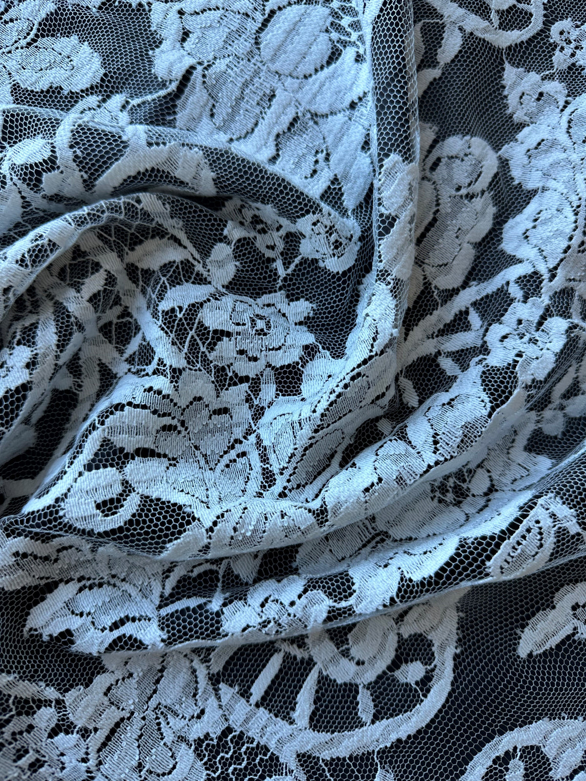 Dentelle Chantilly Bio Ivoire - Nola