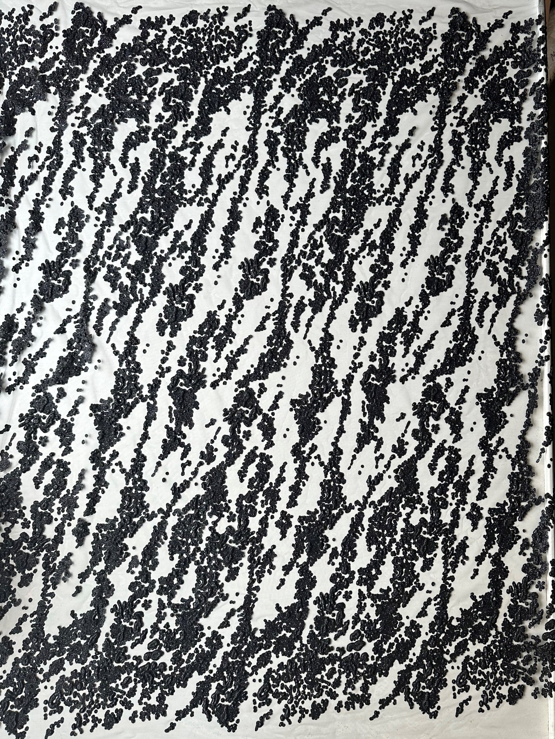 Tulle pailleté noir - Adair