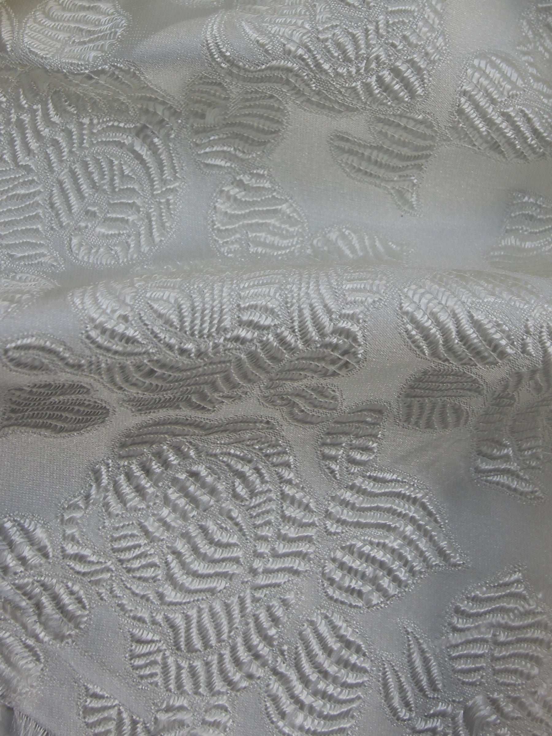 Brocart Jacquard Ivoire - Fleur