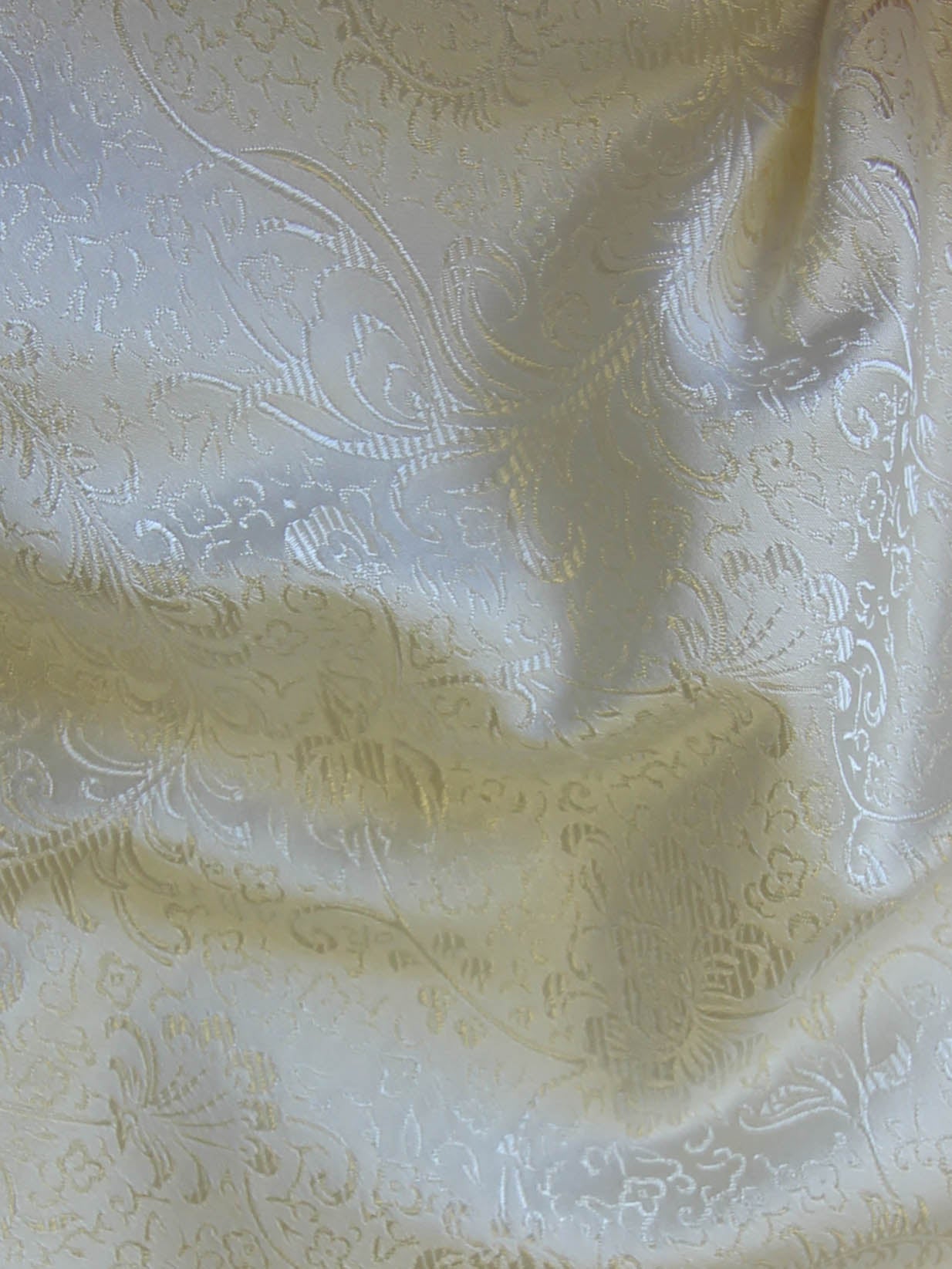 Tissu Jacquard Ivoire - Malaga