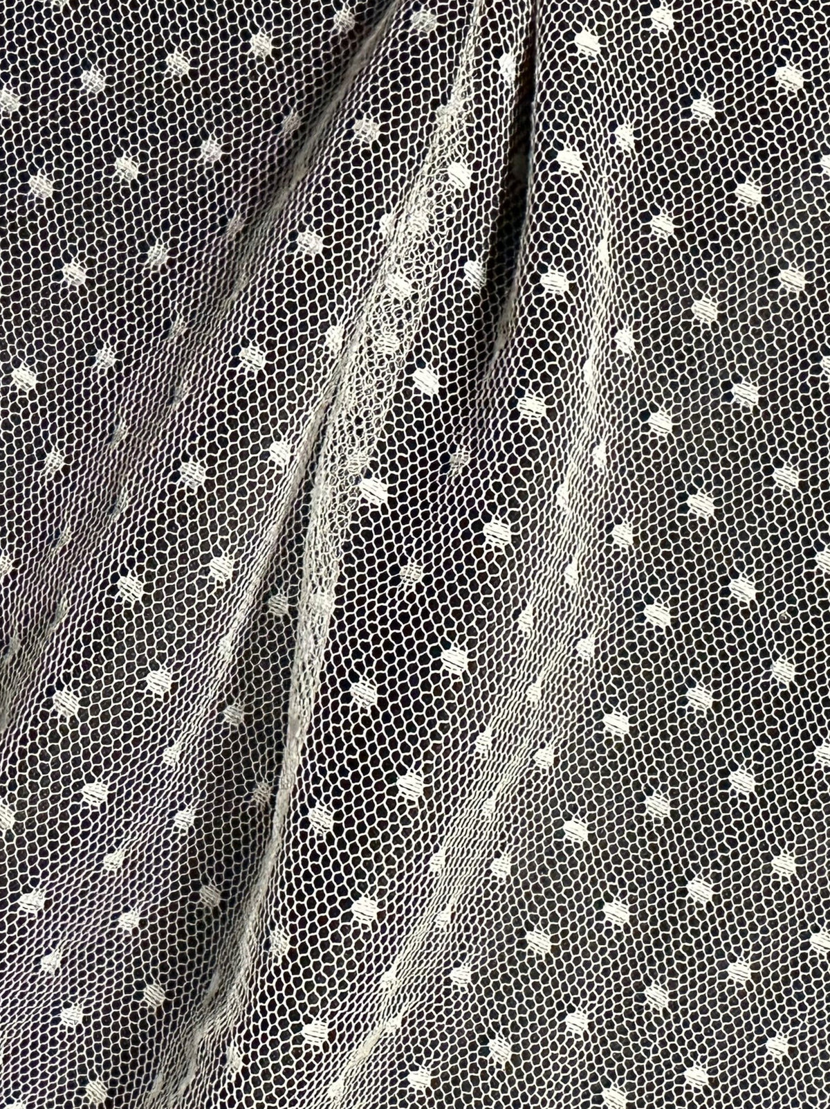 Ivory Spotted Tulle - Machete