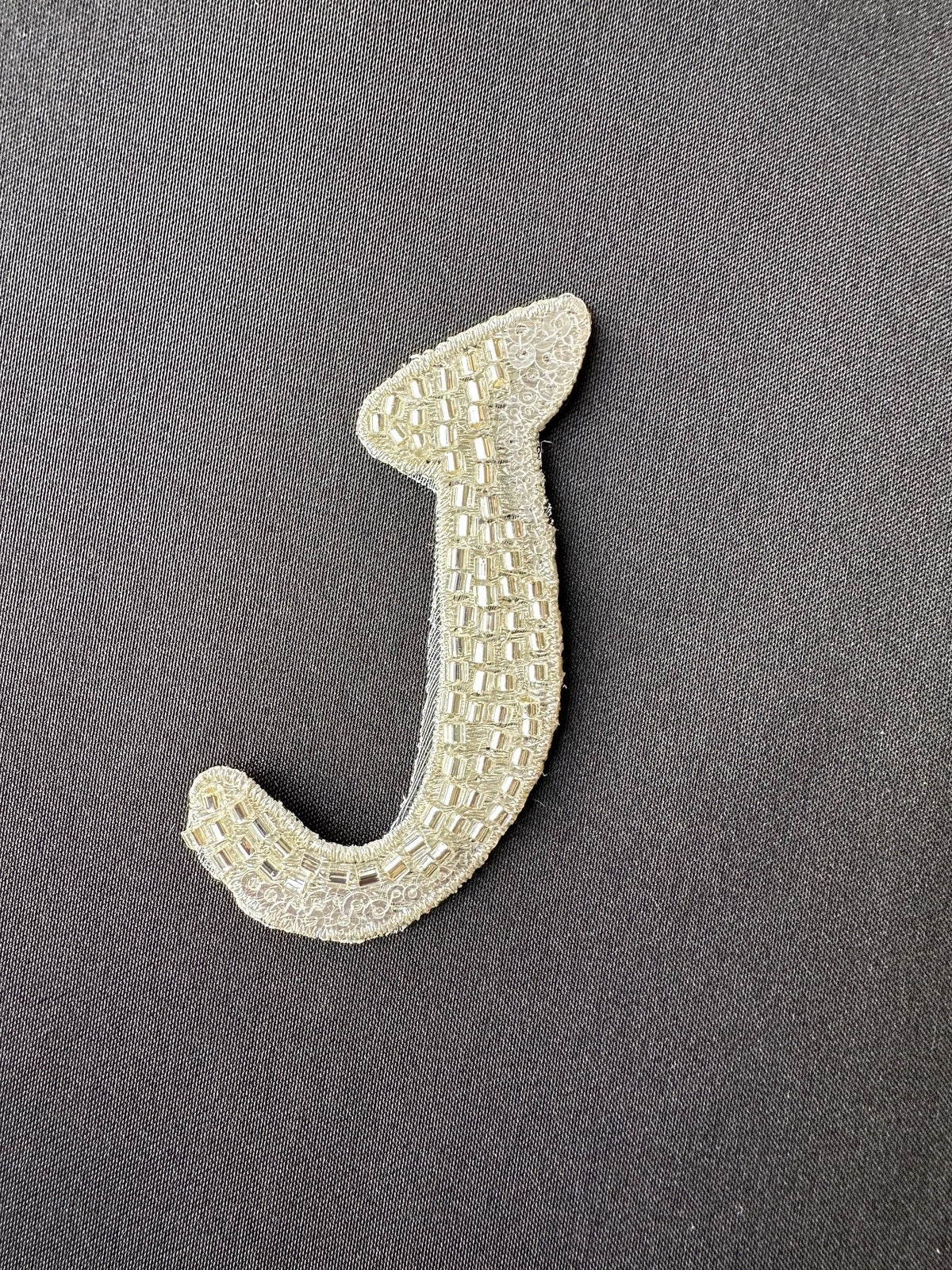 Beaded Letter J