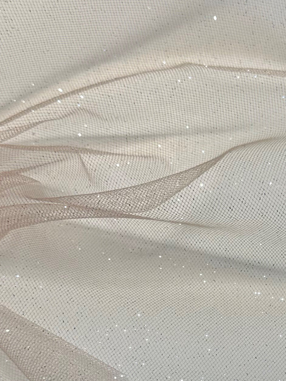 Tulle pailleté nude - Scalaway (CF Stardust)