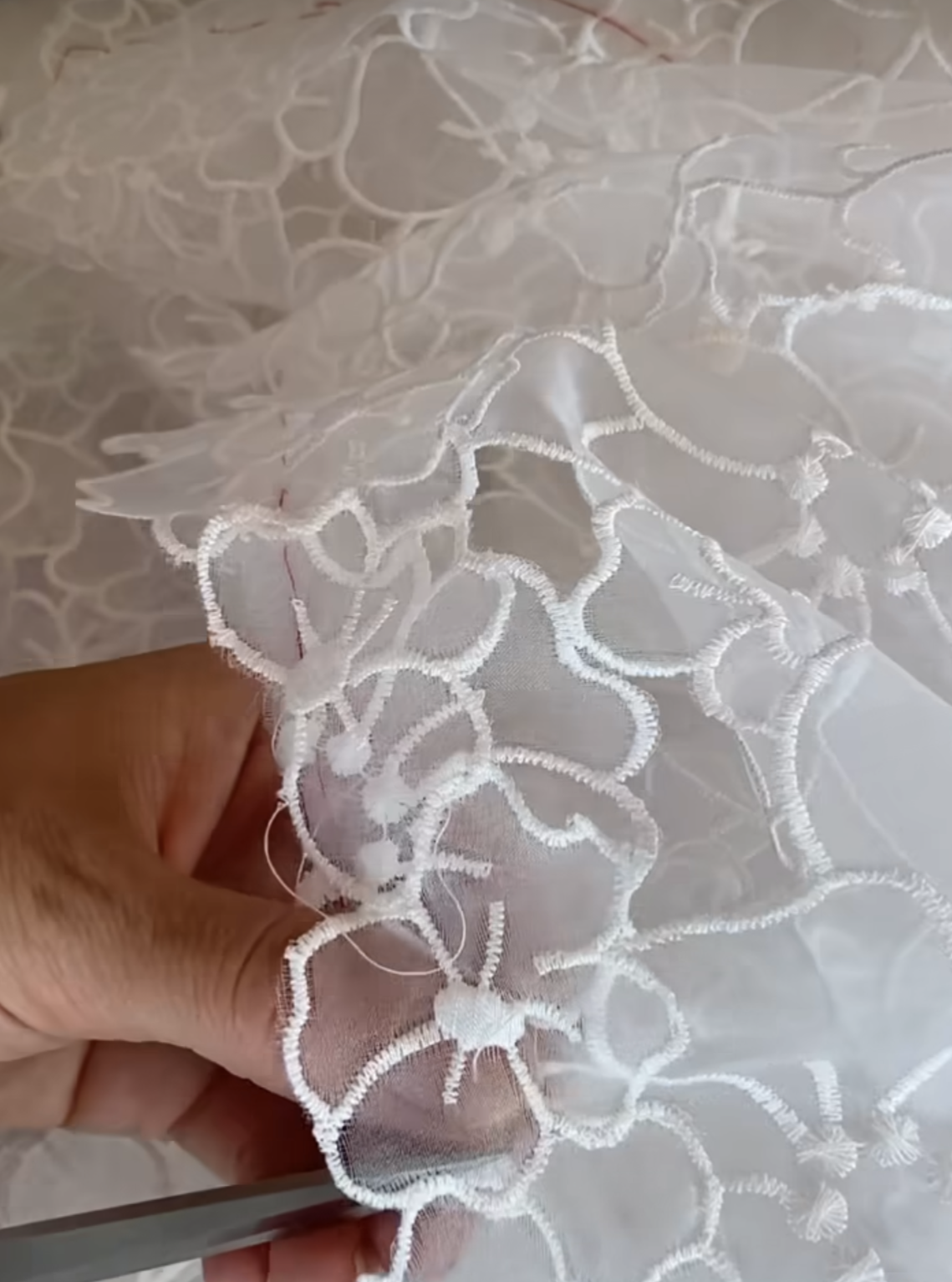 Dentelle Organza Ivoire - Khalisi