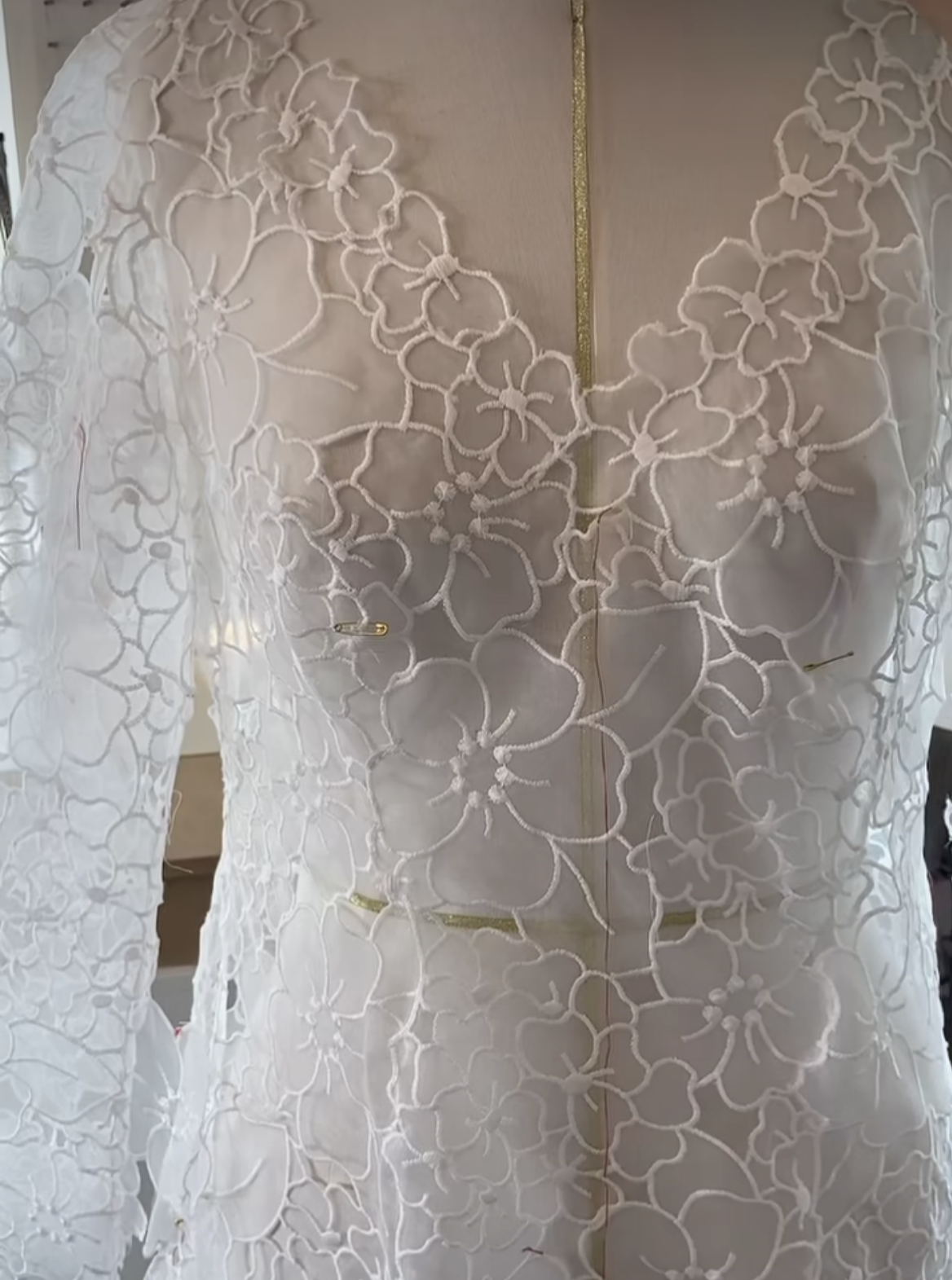 Dentelle Organza Ivoire - Khalisi