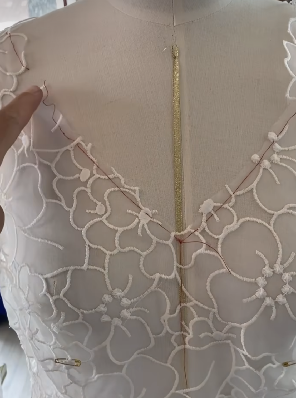 Dentelle Organza Ivoire - Khalisi