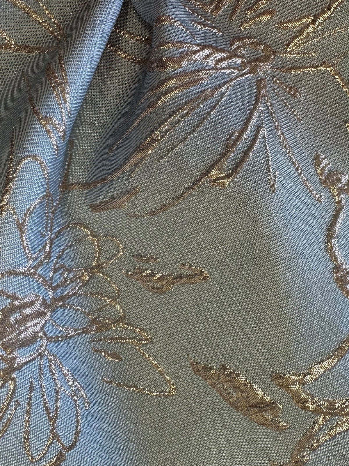Brocart Jacquard Bleu Pâle - Calamité