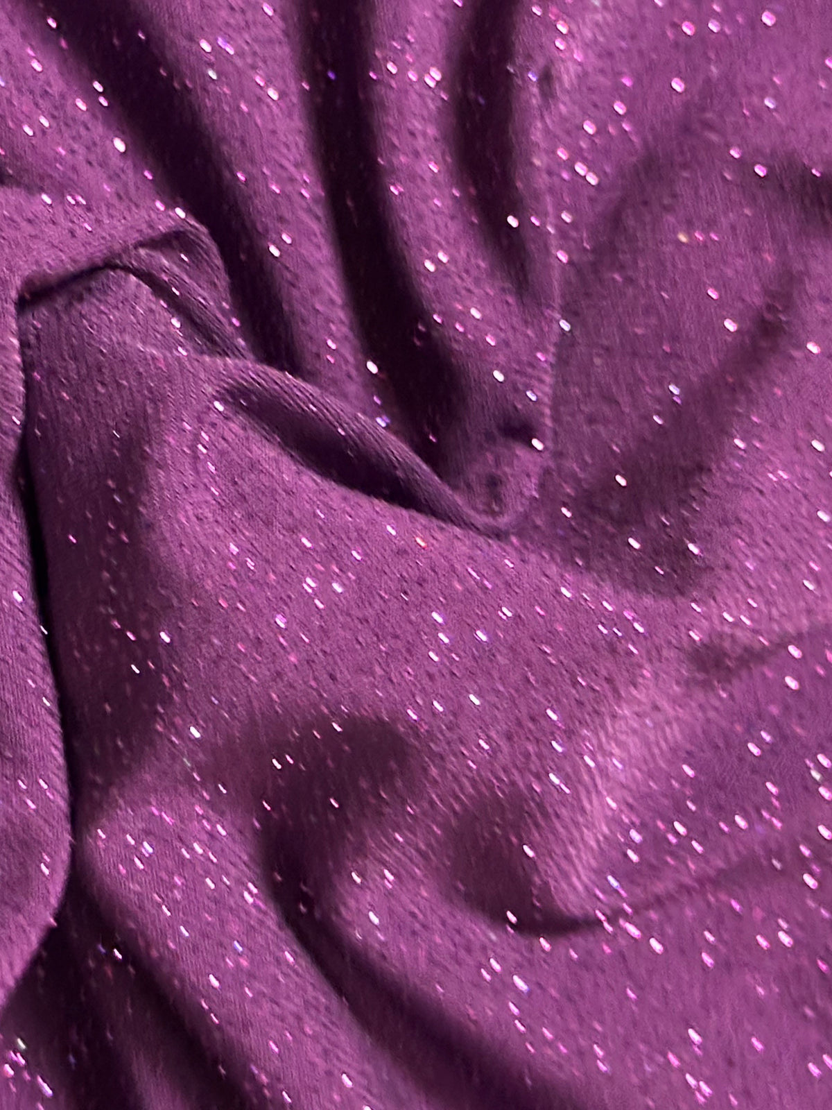 Tissu jersey pailleté prune - Daredevil