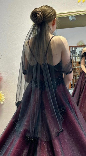 Dentelle perlée noire - Quinn