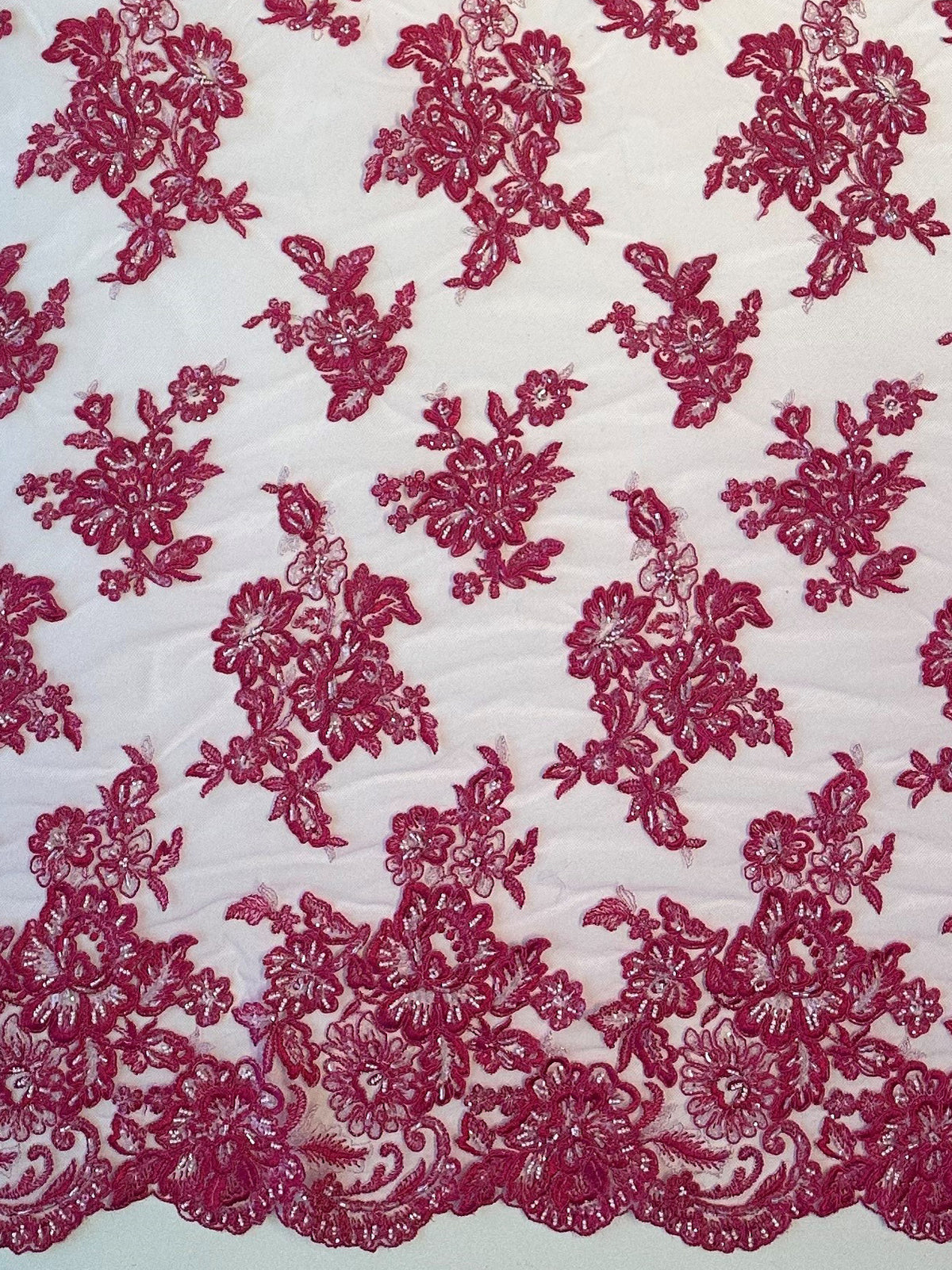 Dentelle rose bonbon - Victoria.