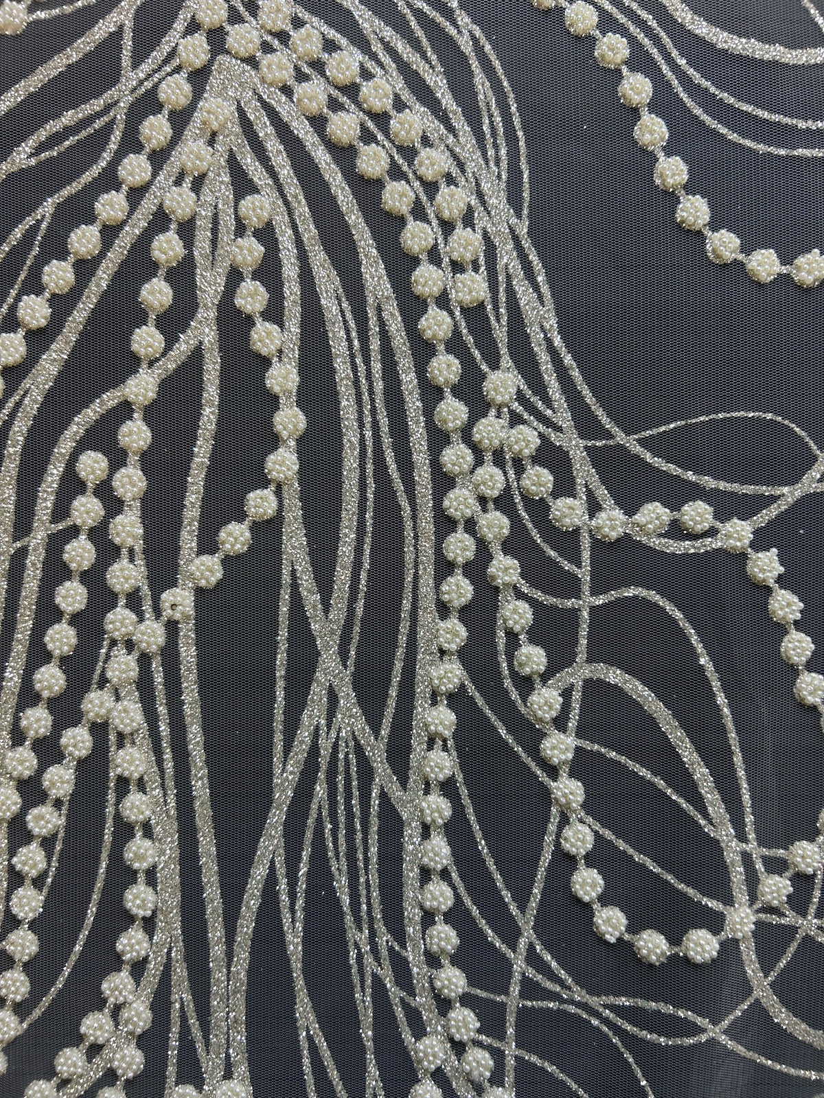 dentelle ivoire pailletée -Sharman