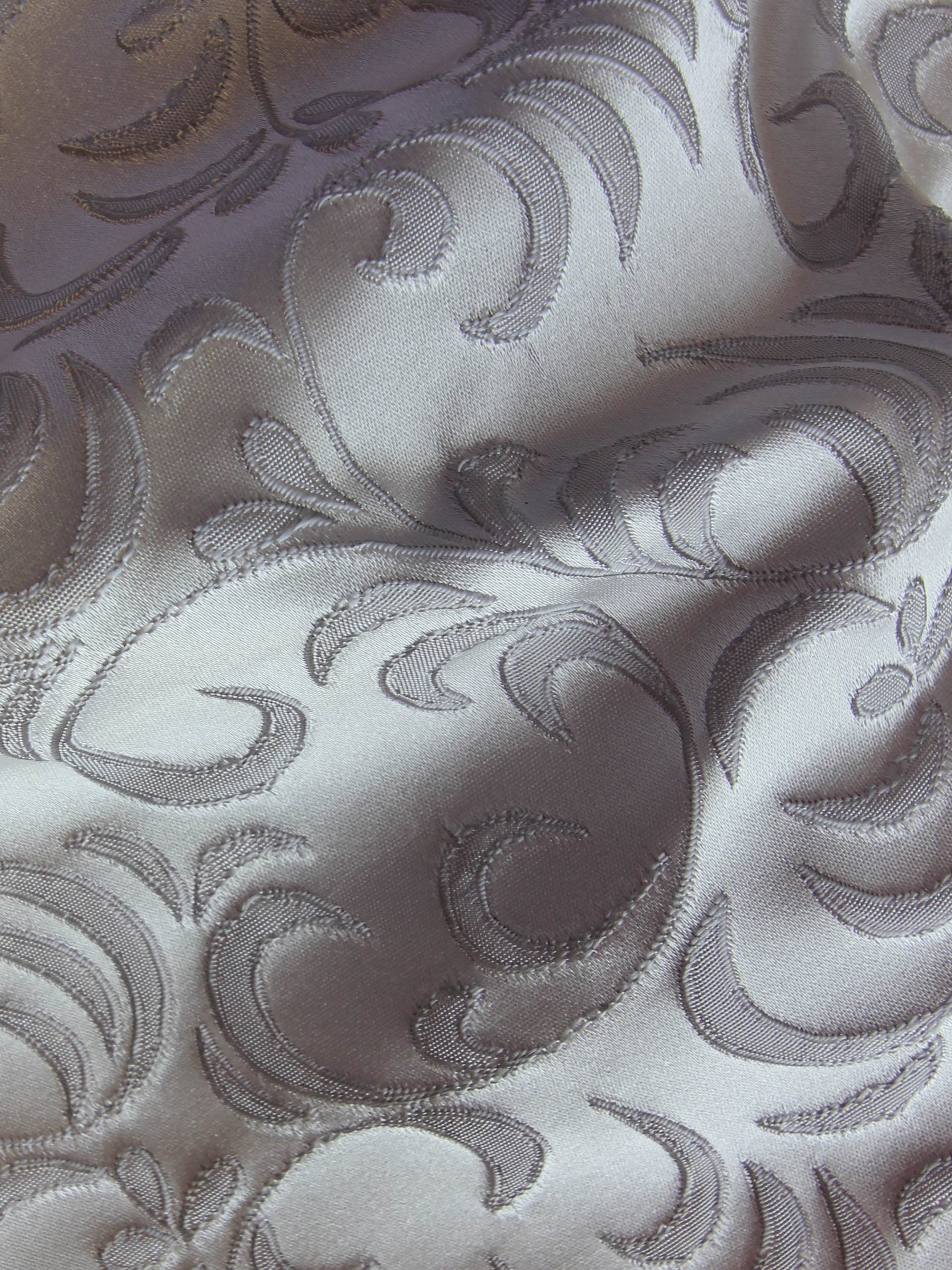 Tissu Jacquard Argenté - Nice