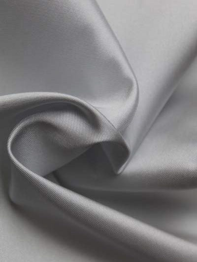 Satin de soie argenté - PH1001