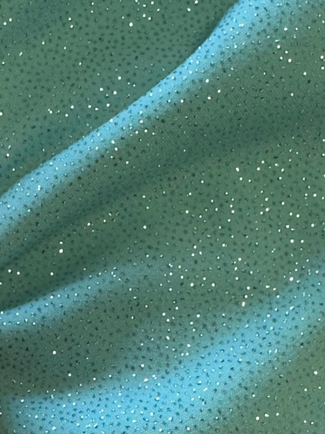 Tissu jersey pailleté bleu ciel - Dazzle