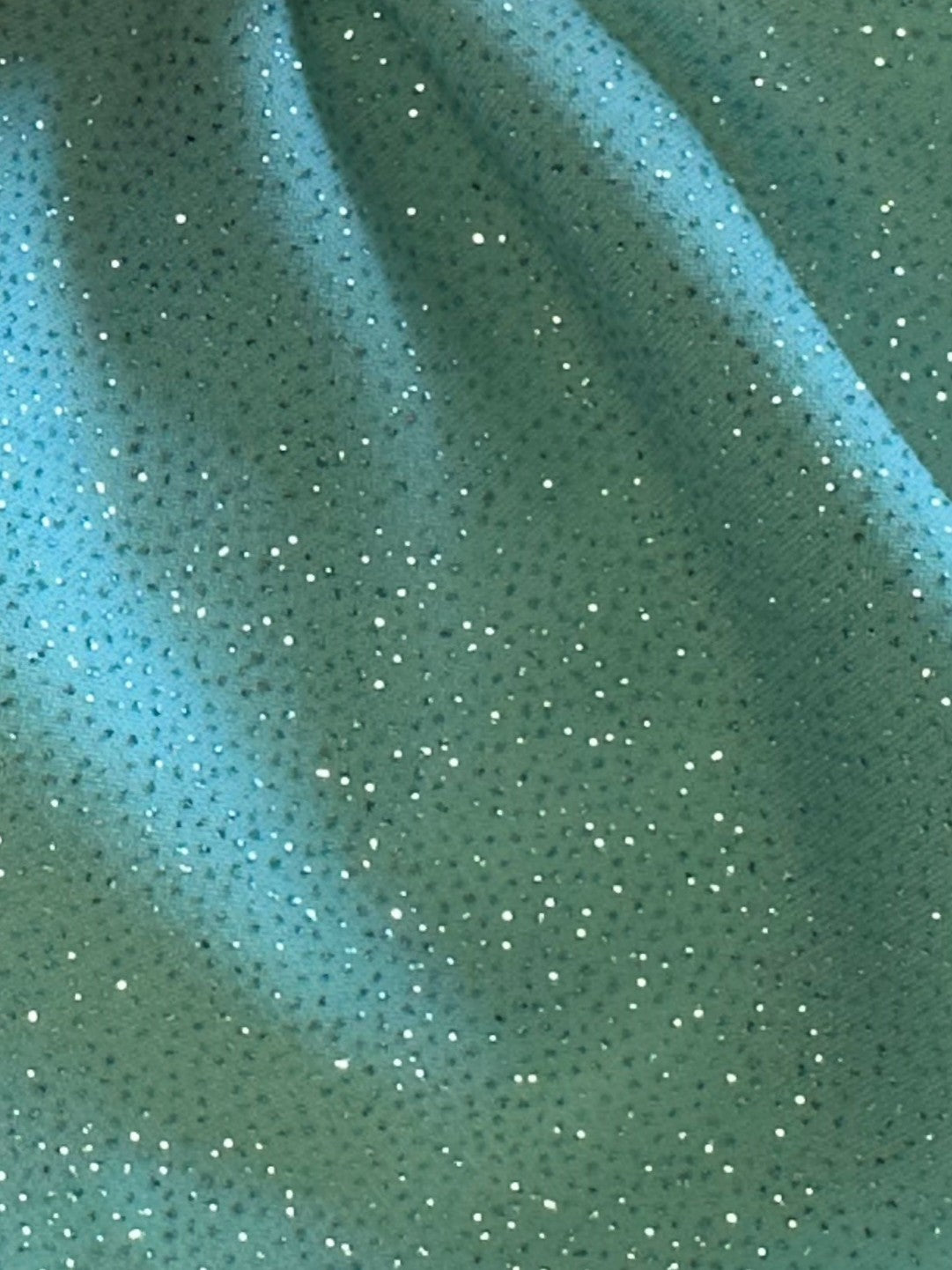 Tissu jersey pailleté bleu ciel - Dazzle