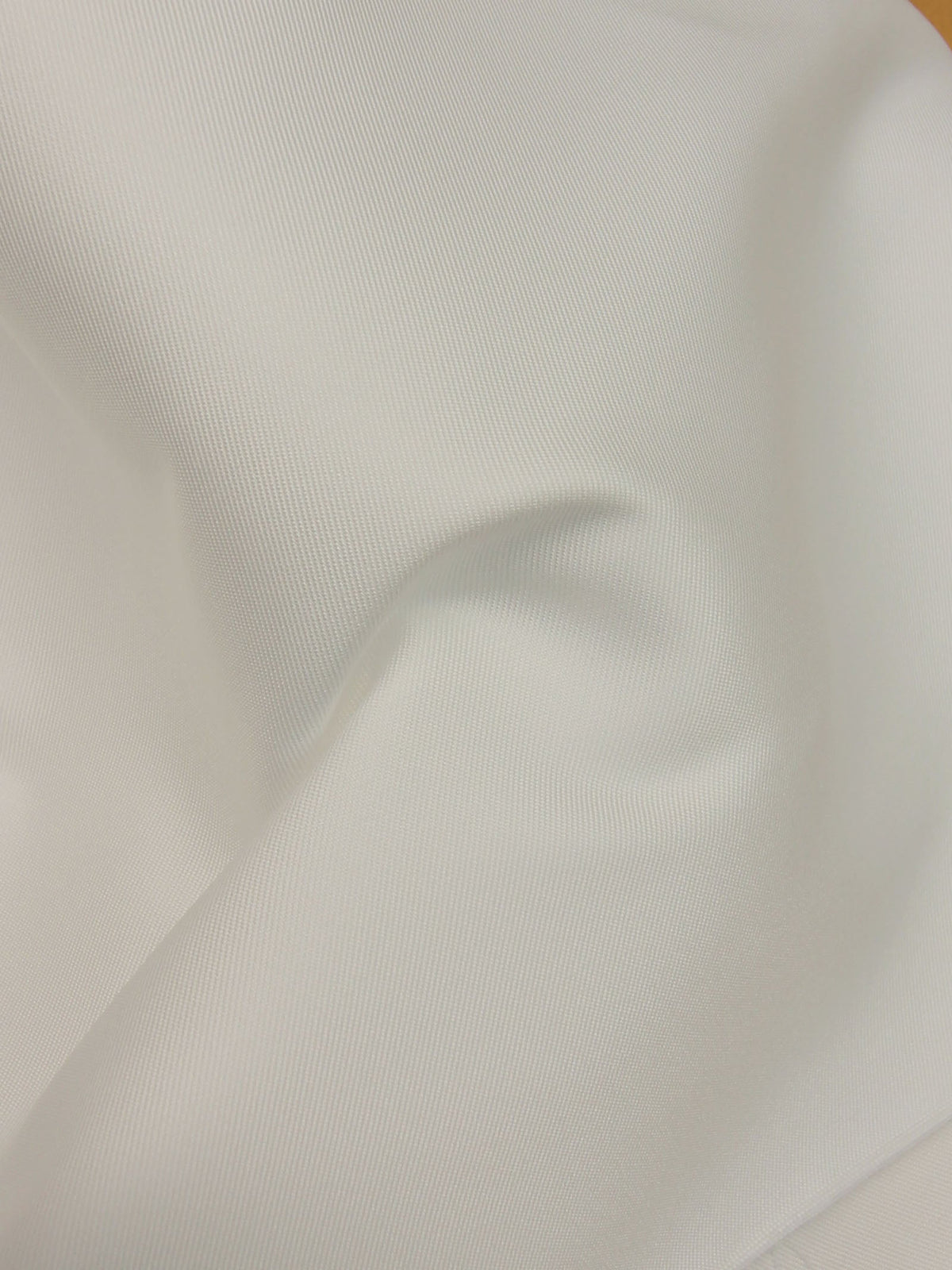 Sergé Polyester Blanc Doux - Fidélité
