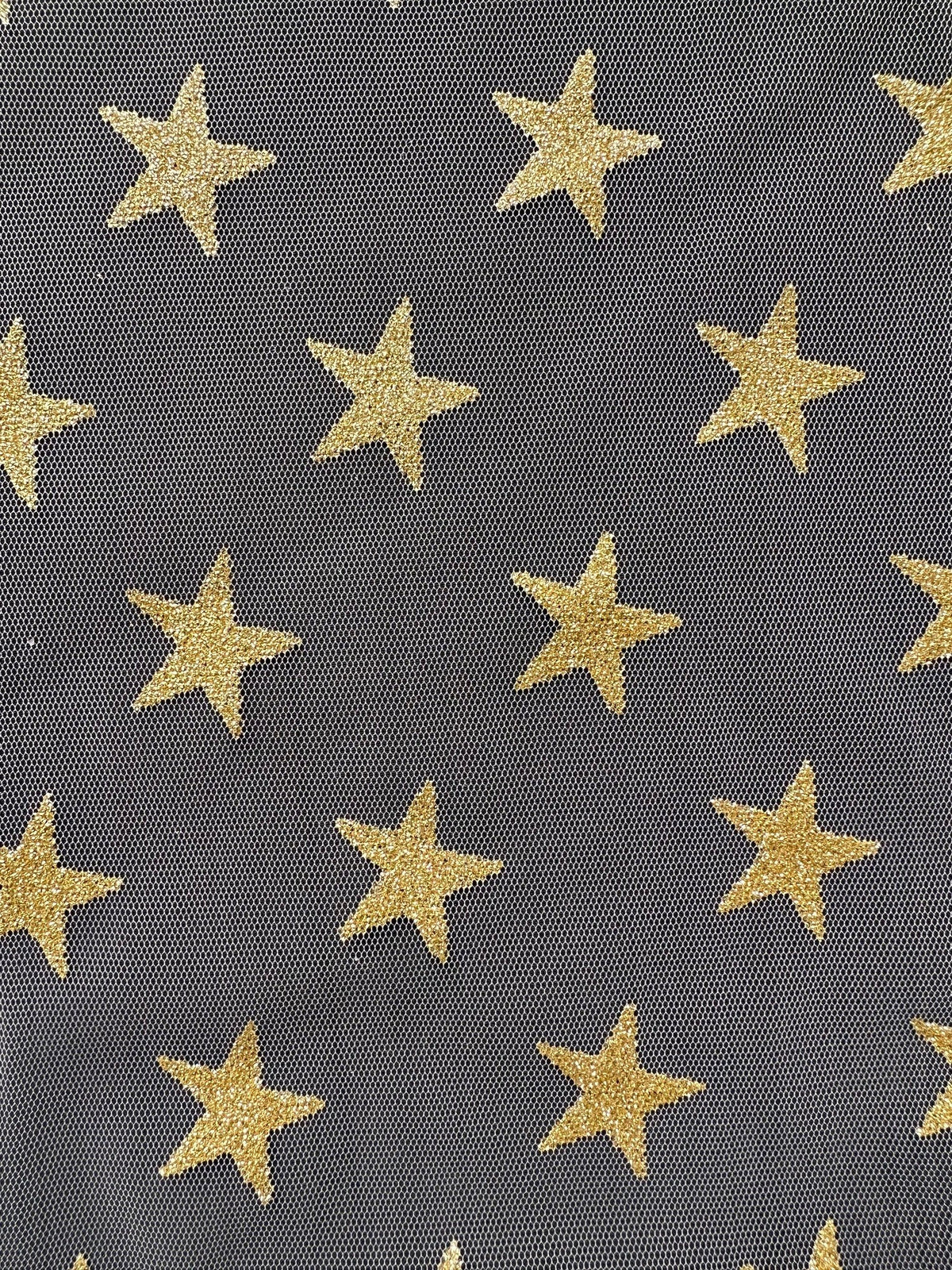 Tulle Étoile d'Or - Paillettes