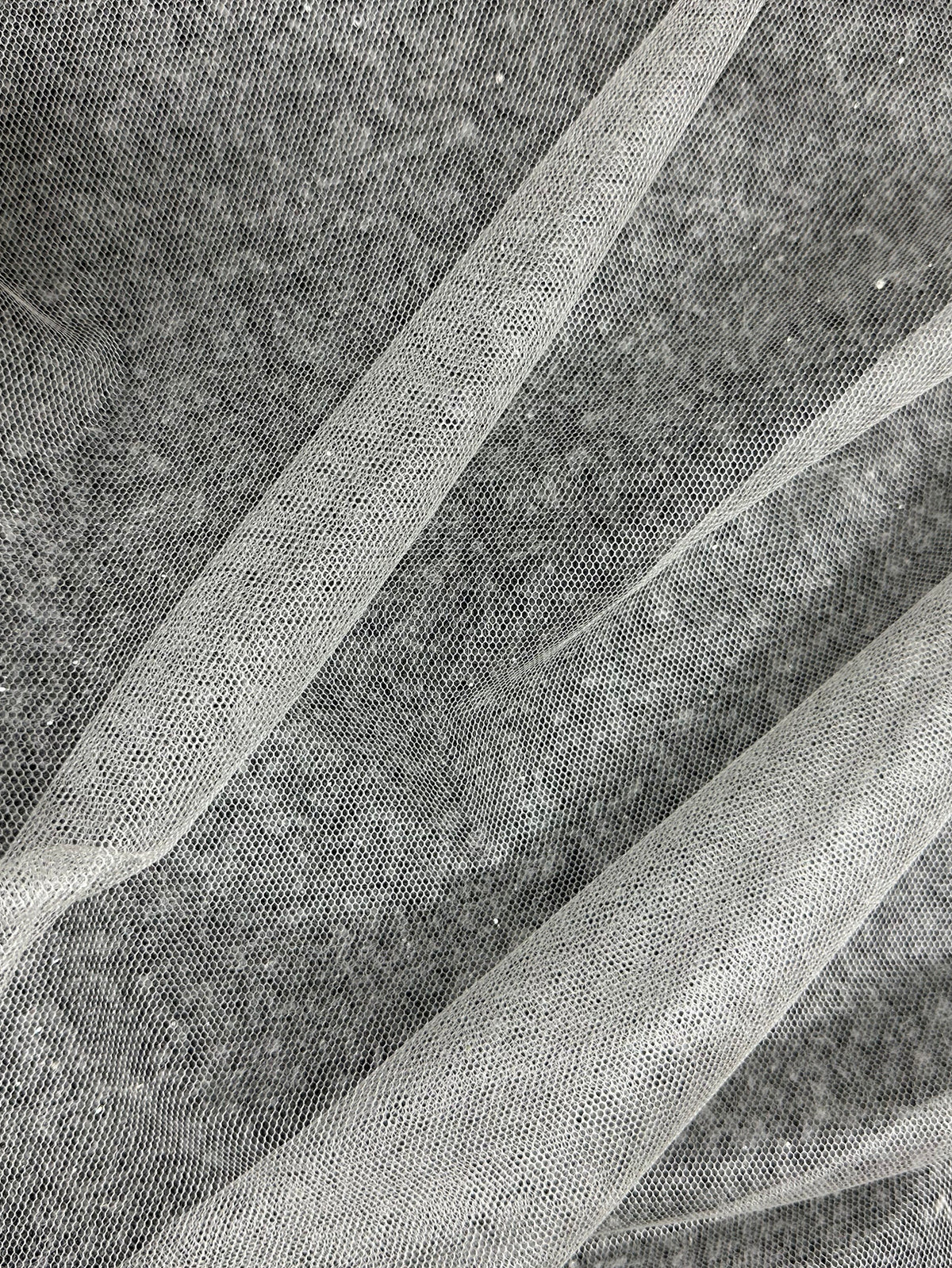 Tulle de soie ivoire - TU0067