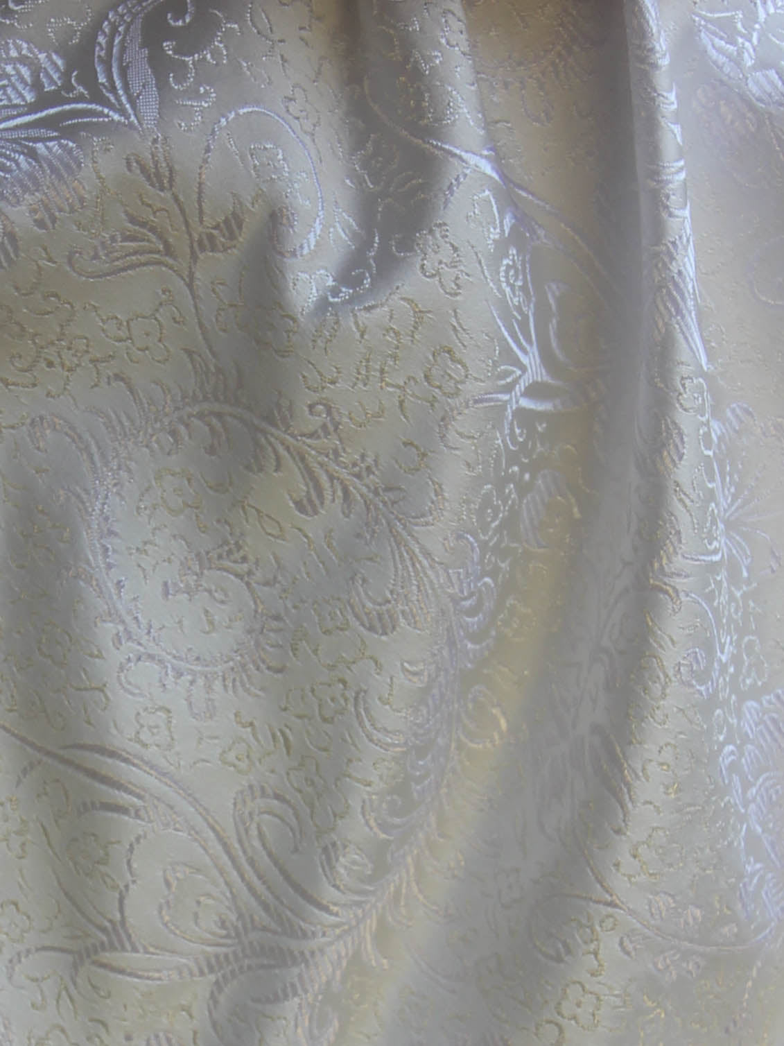 Tissu Jacquard Blanc - Malaga