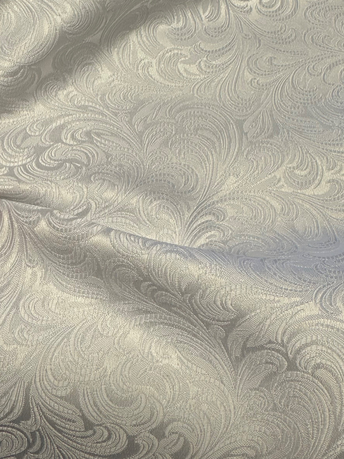 White Jacquard Fabric - Assis