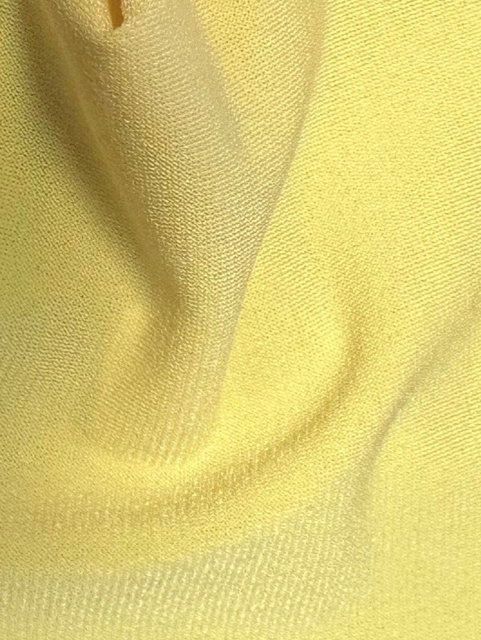 Jersey extensible en polyester jaune - Ritual