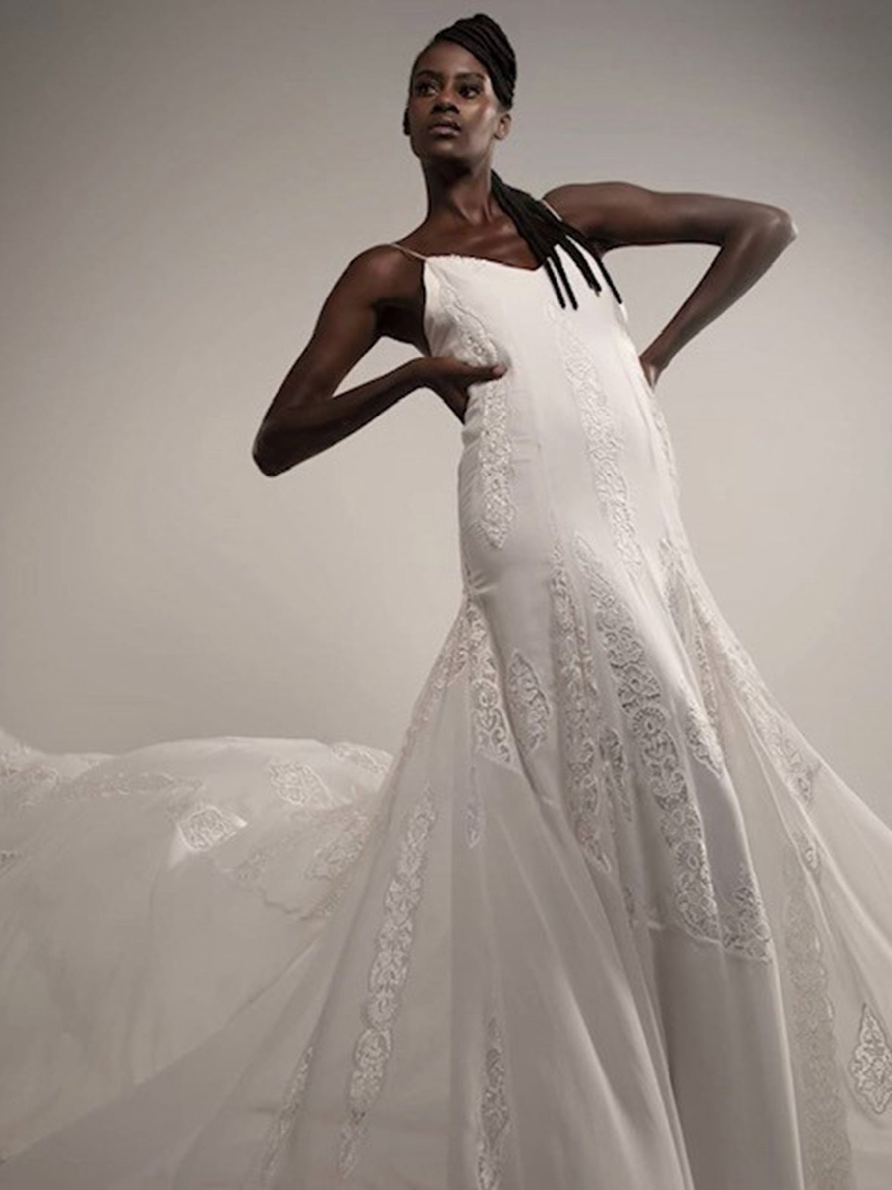 Dentelle Brodée Ivoire - Ursula