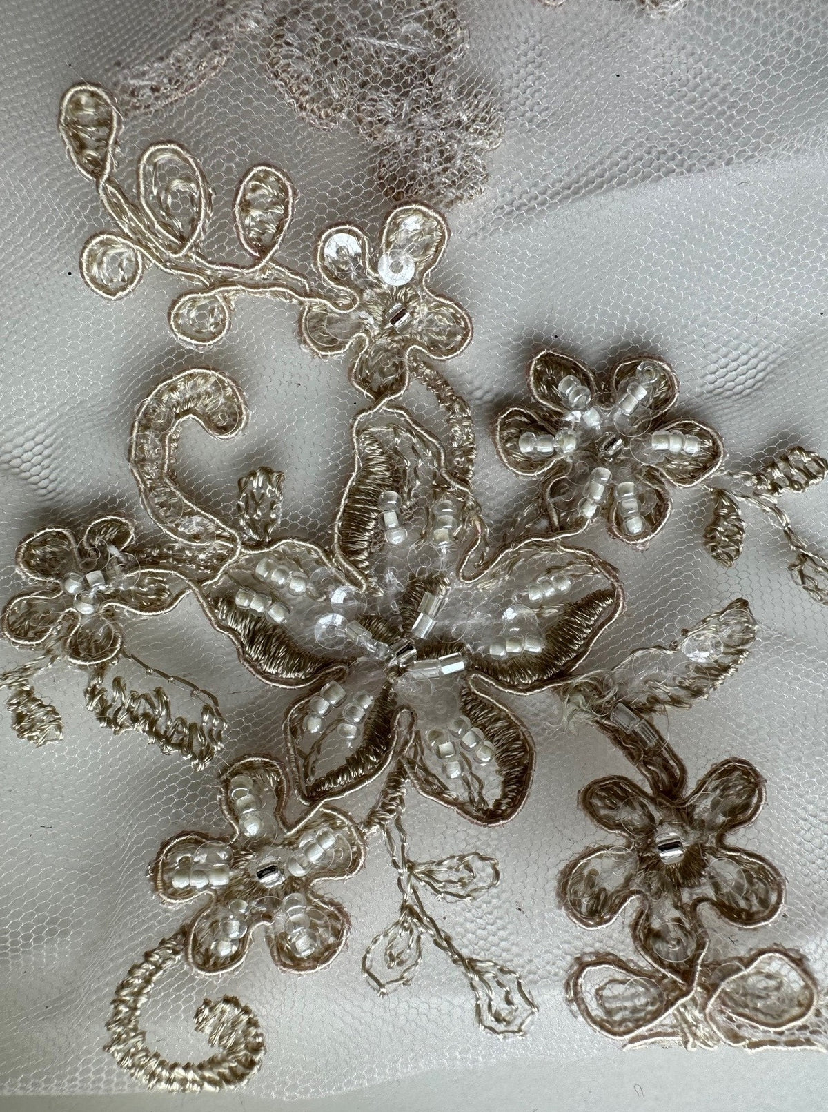 Dentelle beige - Alexandra.