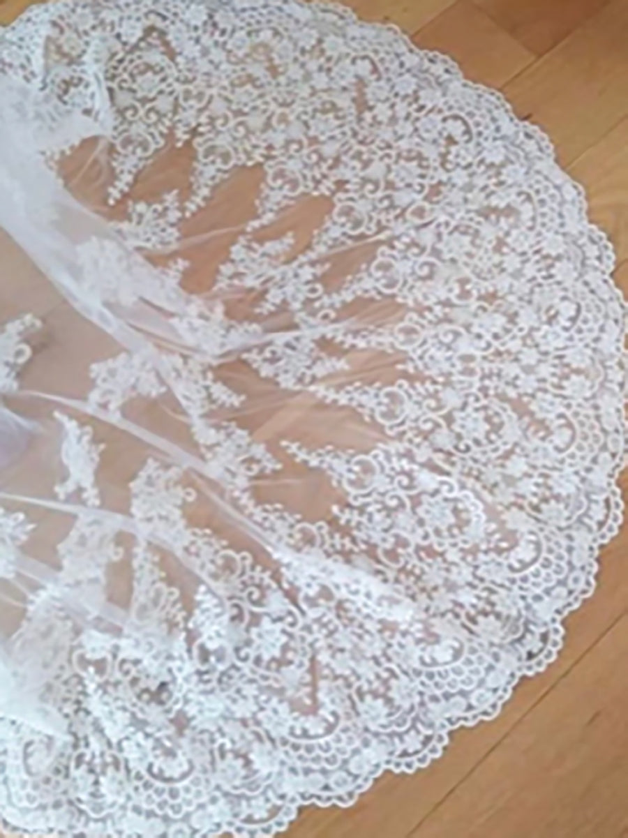 Dentelle Perlée Ivoire - Alexandra
