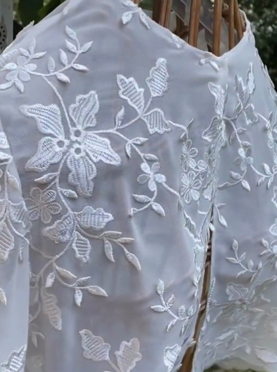 Dentelle Mousseline Ivoire - Arden