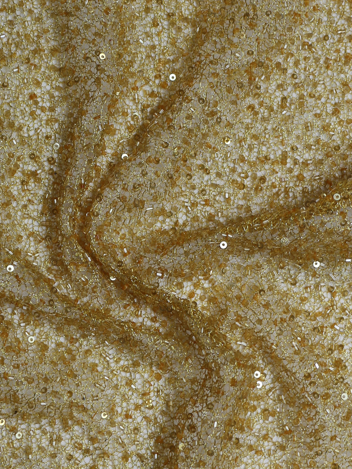 Dentelle perlée dorée - Britte